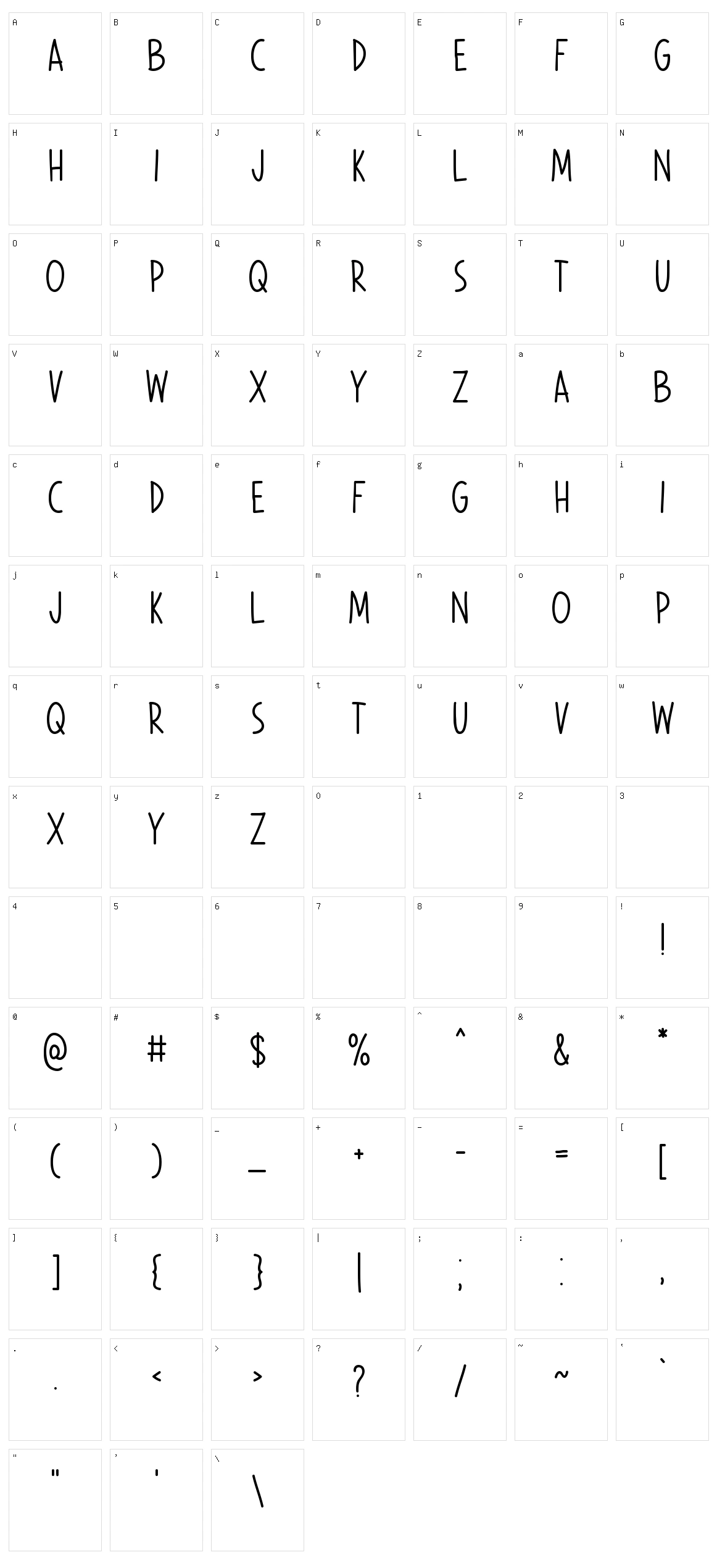 Wake Up Now Character Set