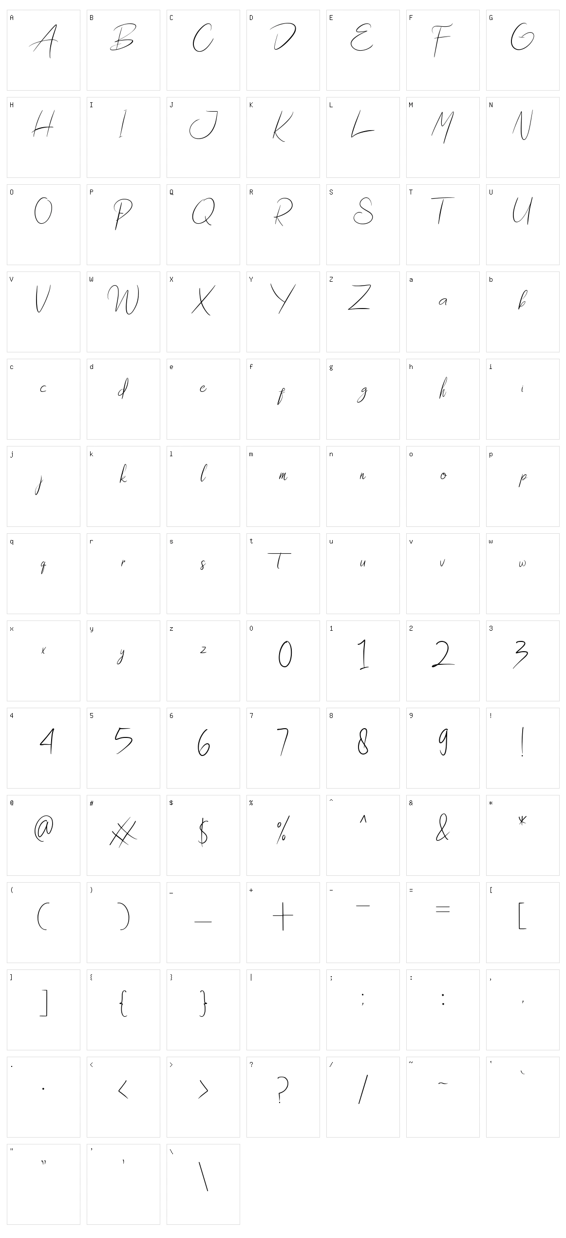 Waterman Barel Character Set