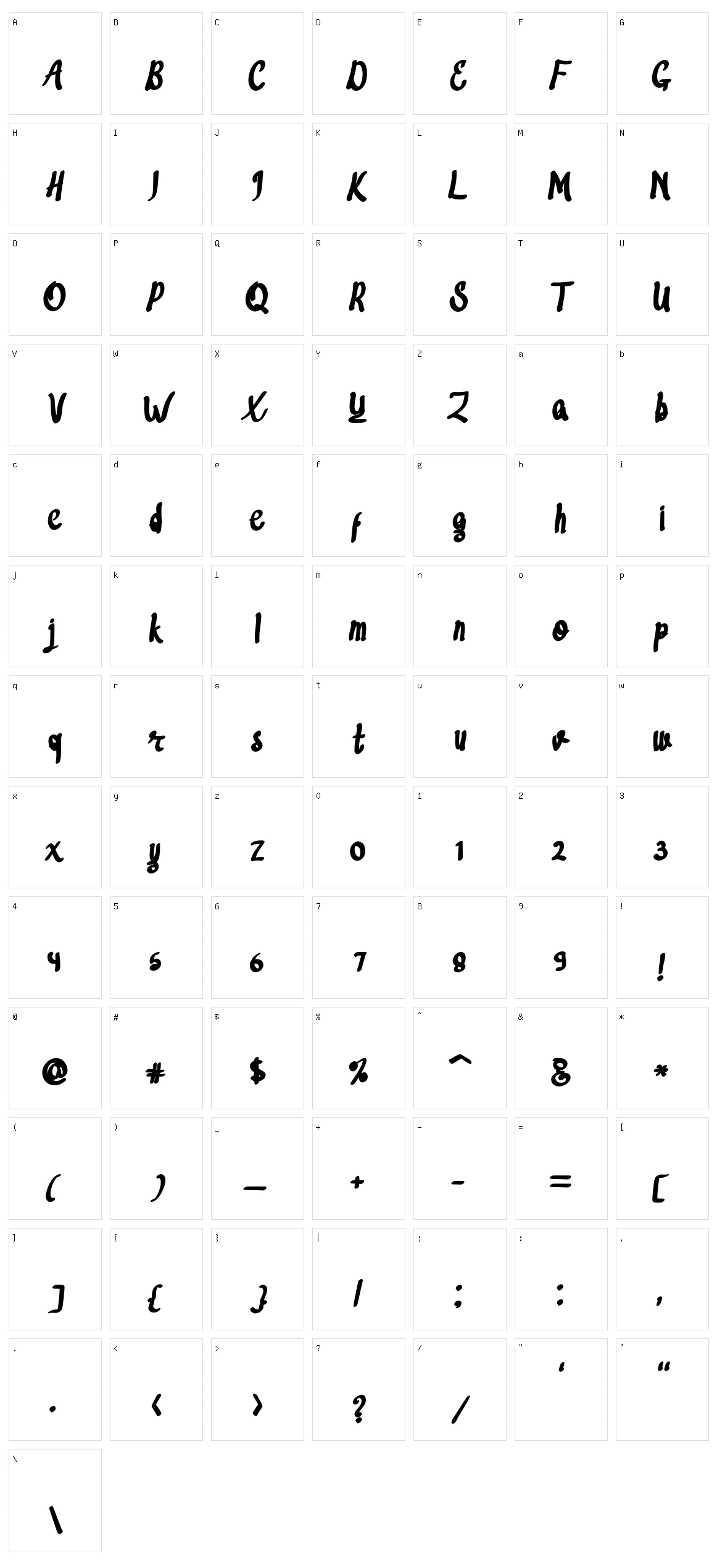 Wave Character Set