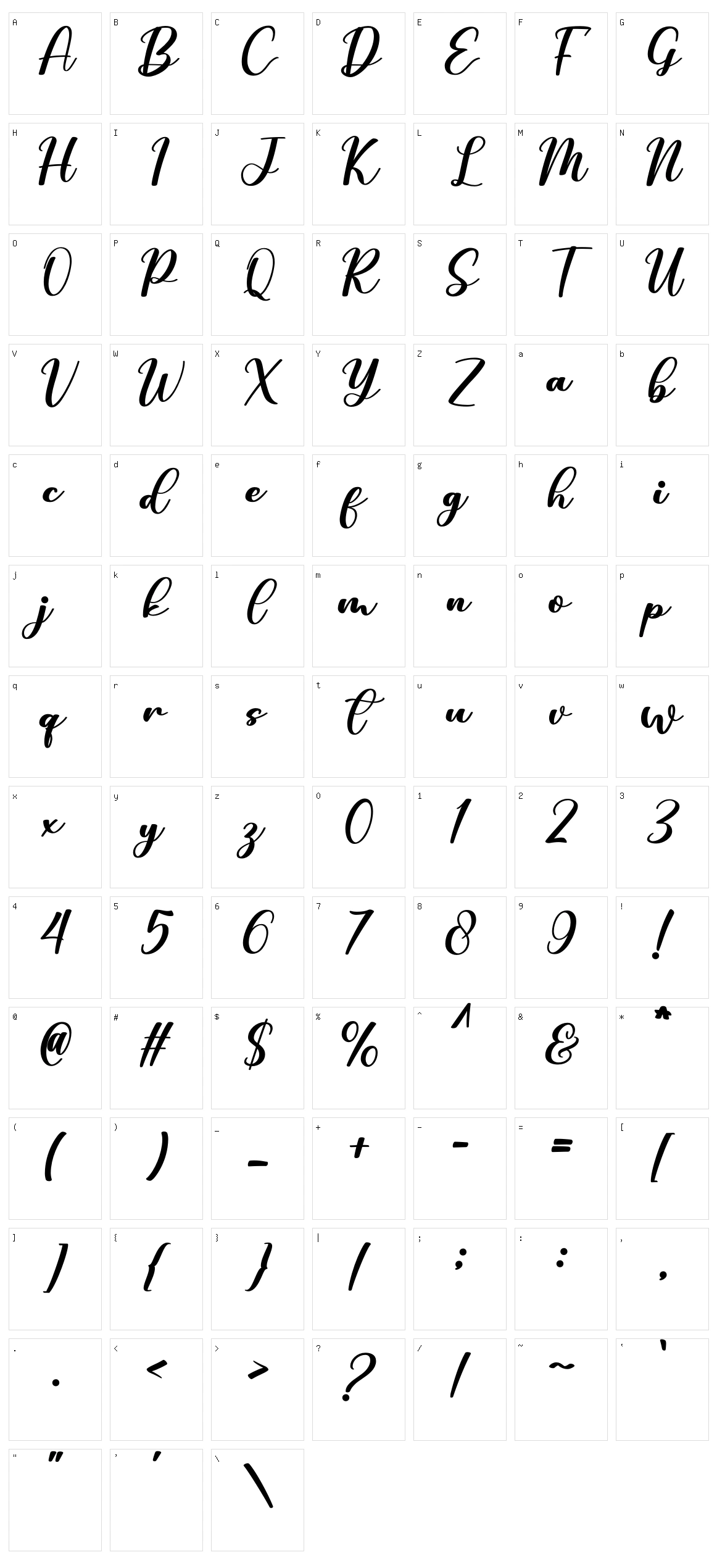 Welcome Character Set