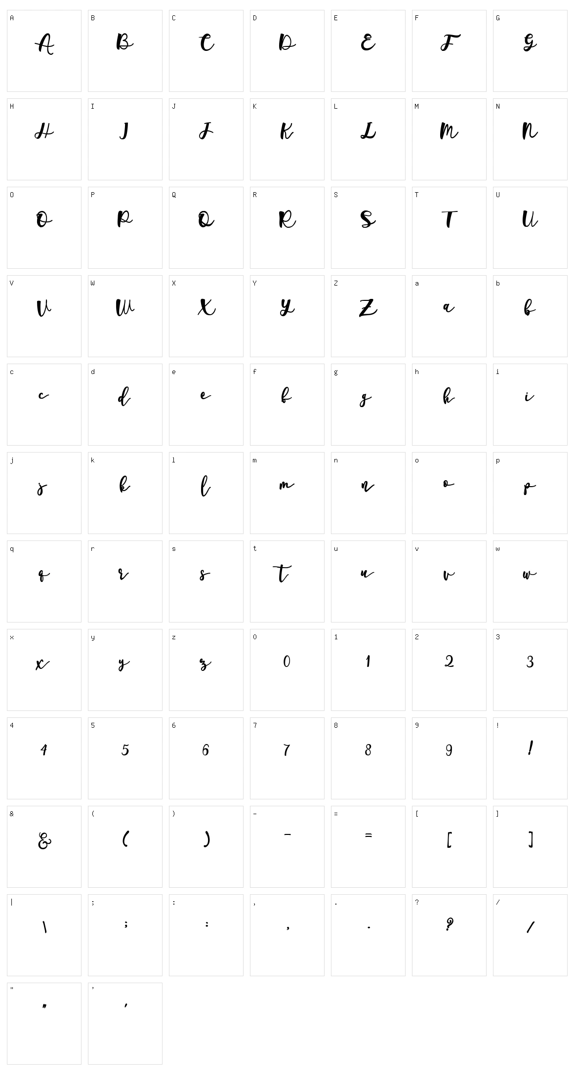 Welmove Character Set
