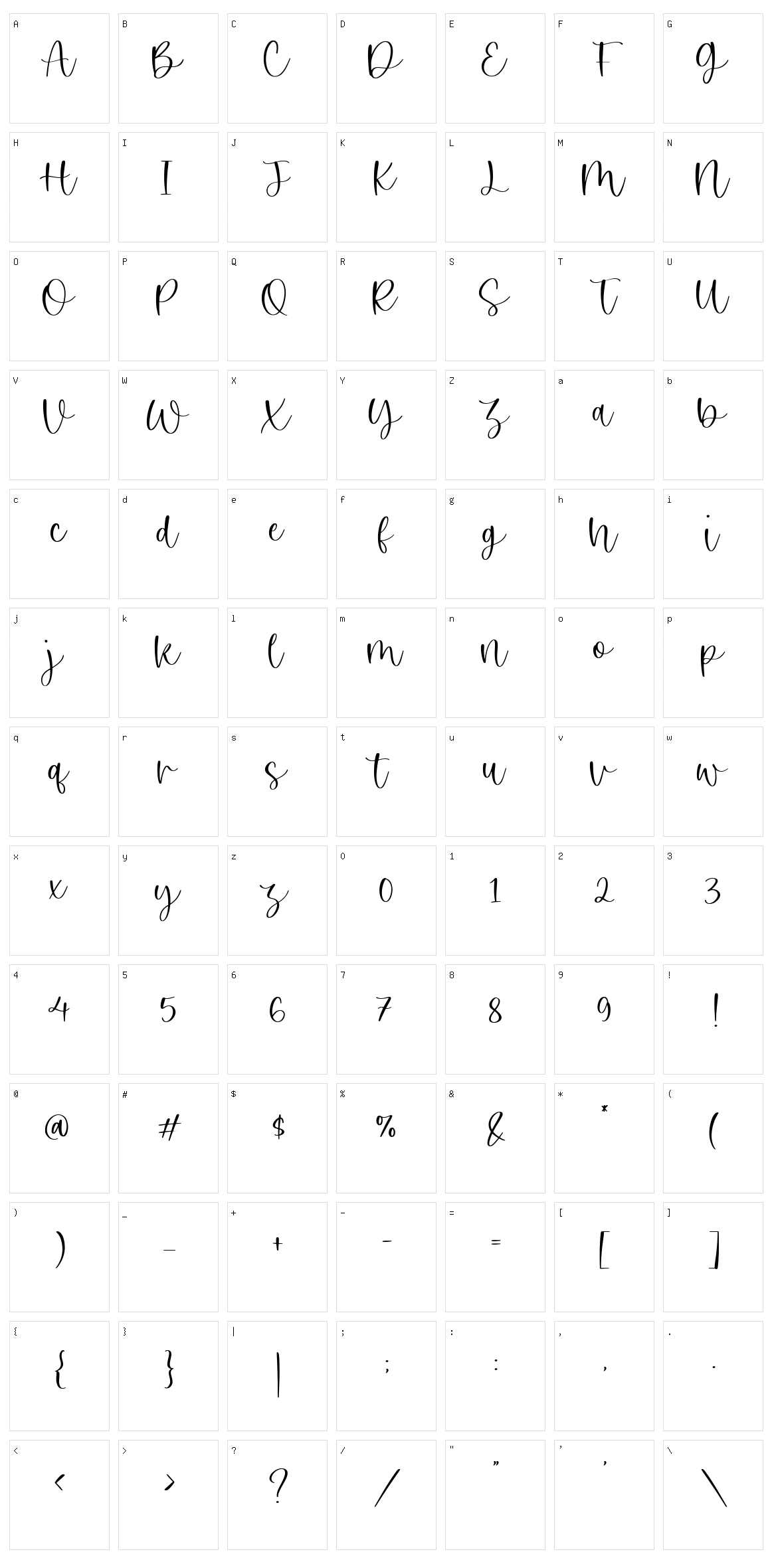 White Butter Character Set