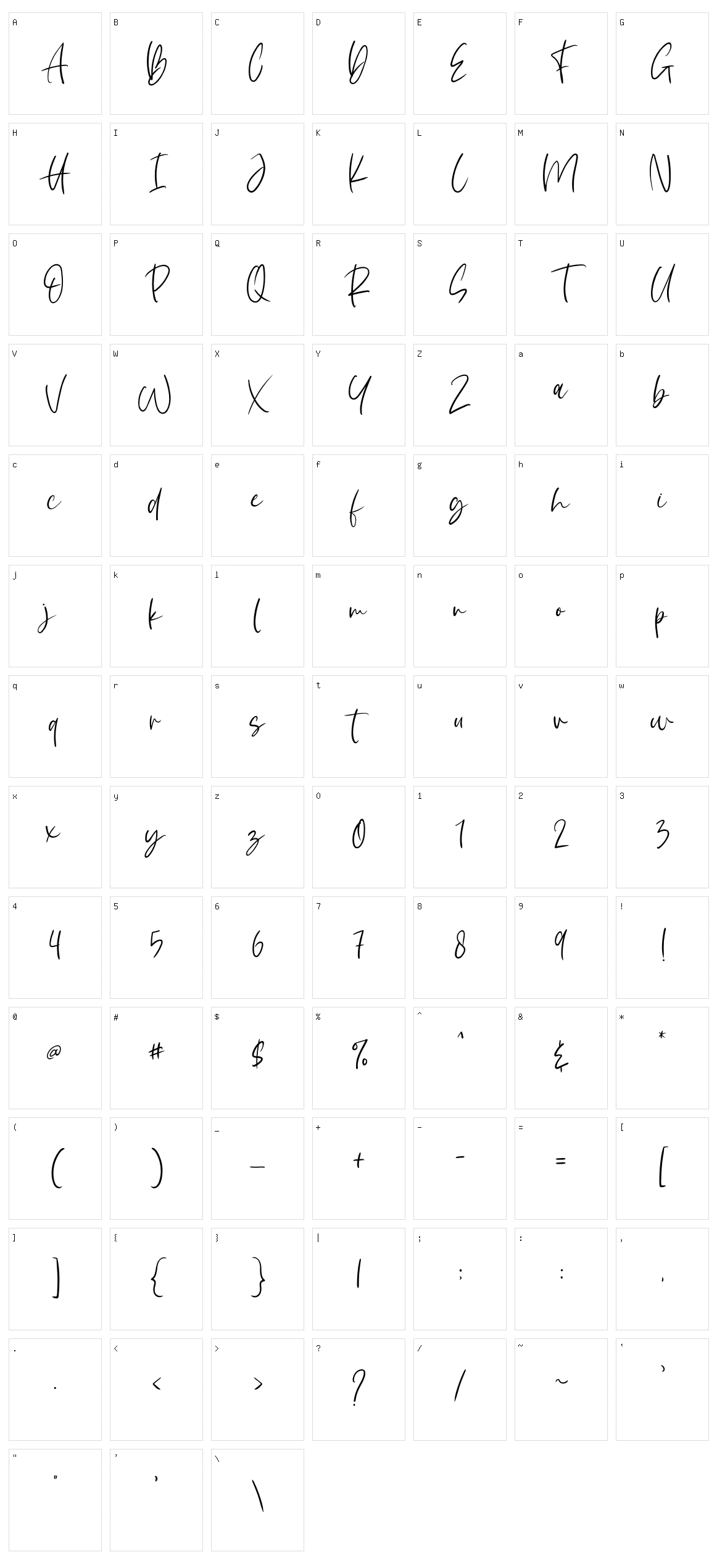 White Sunlight Character Set