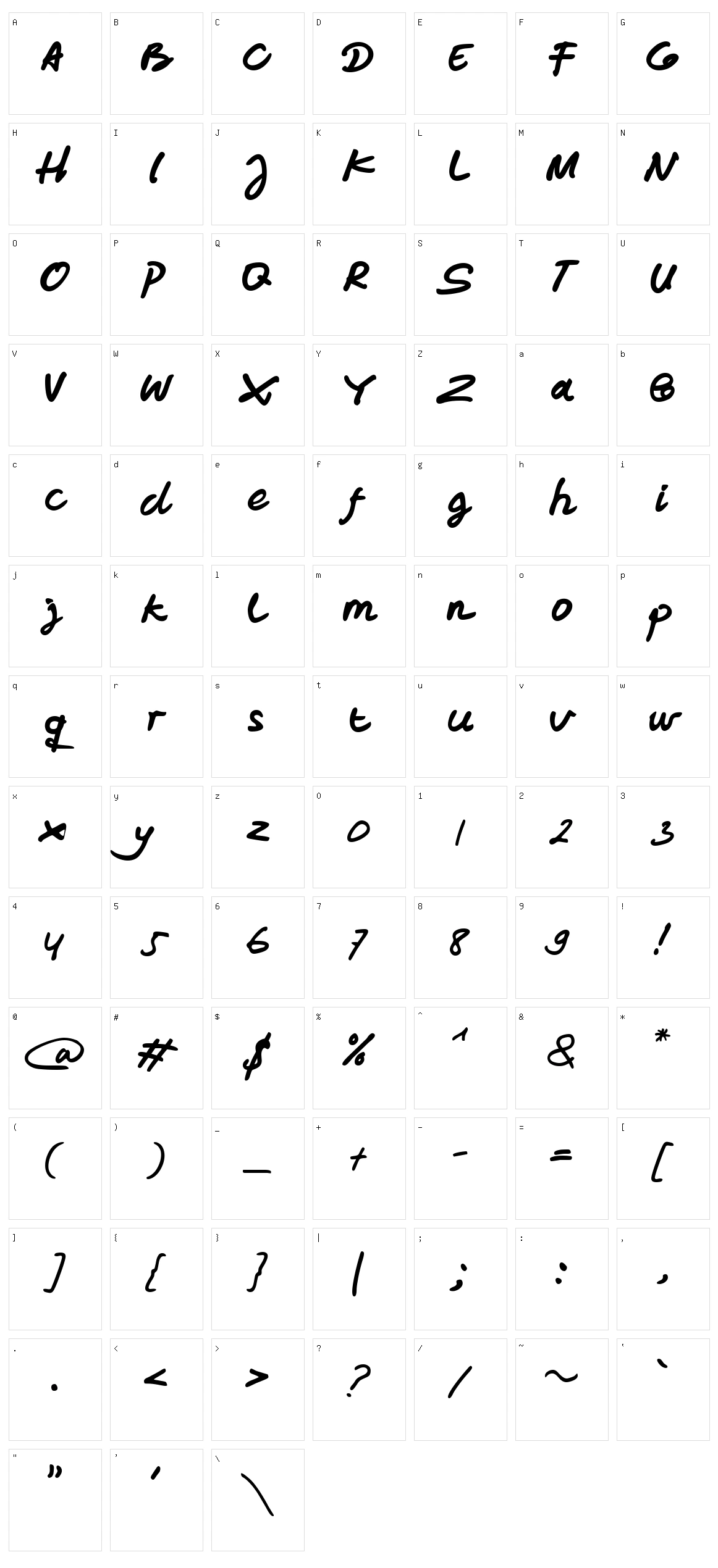Wiezy Character Set