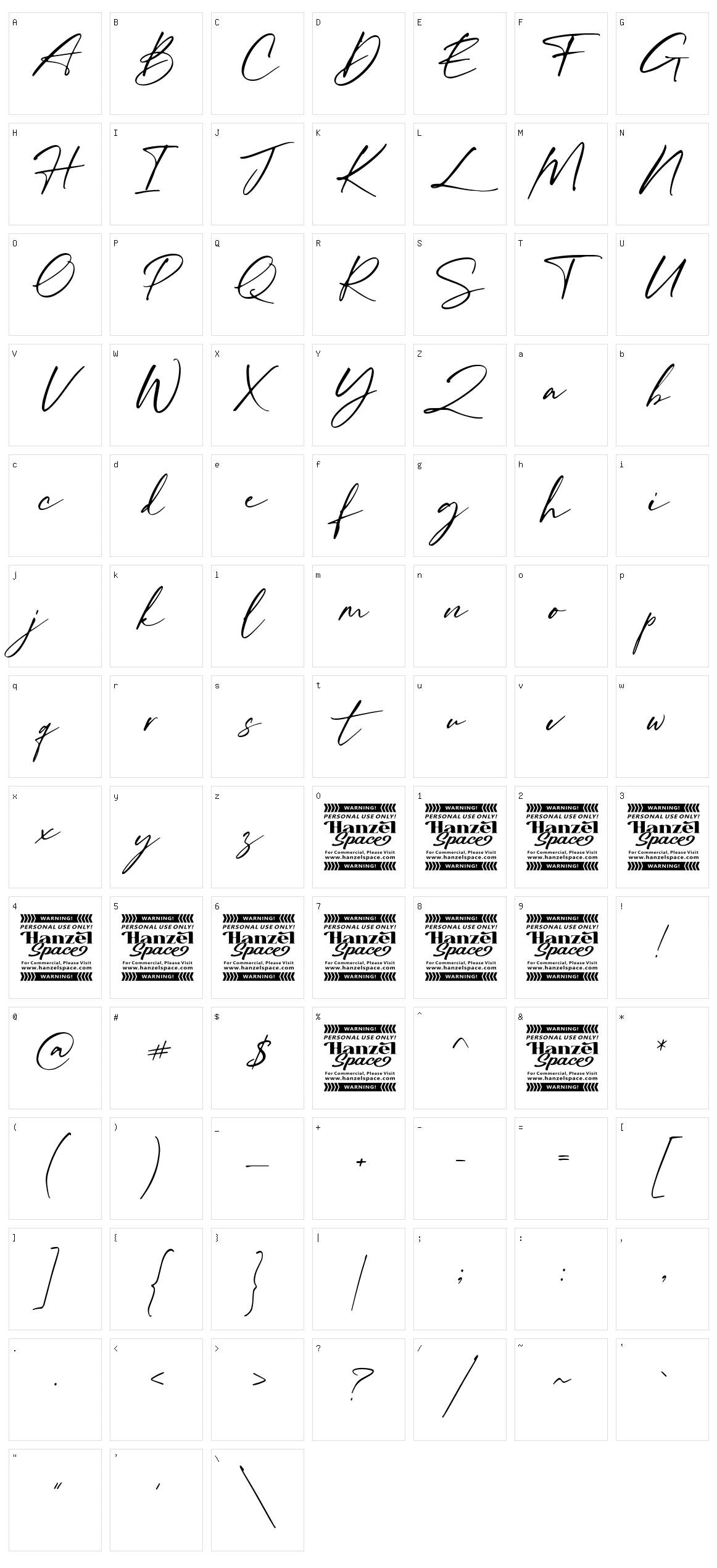 William Costinavel Character Set