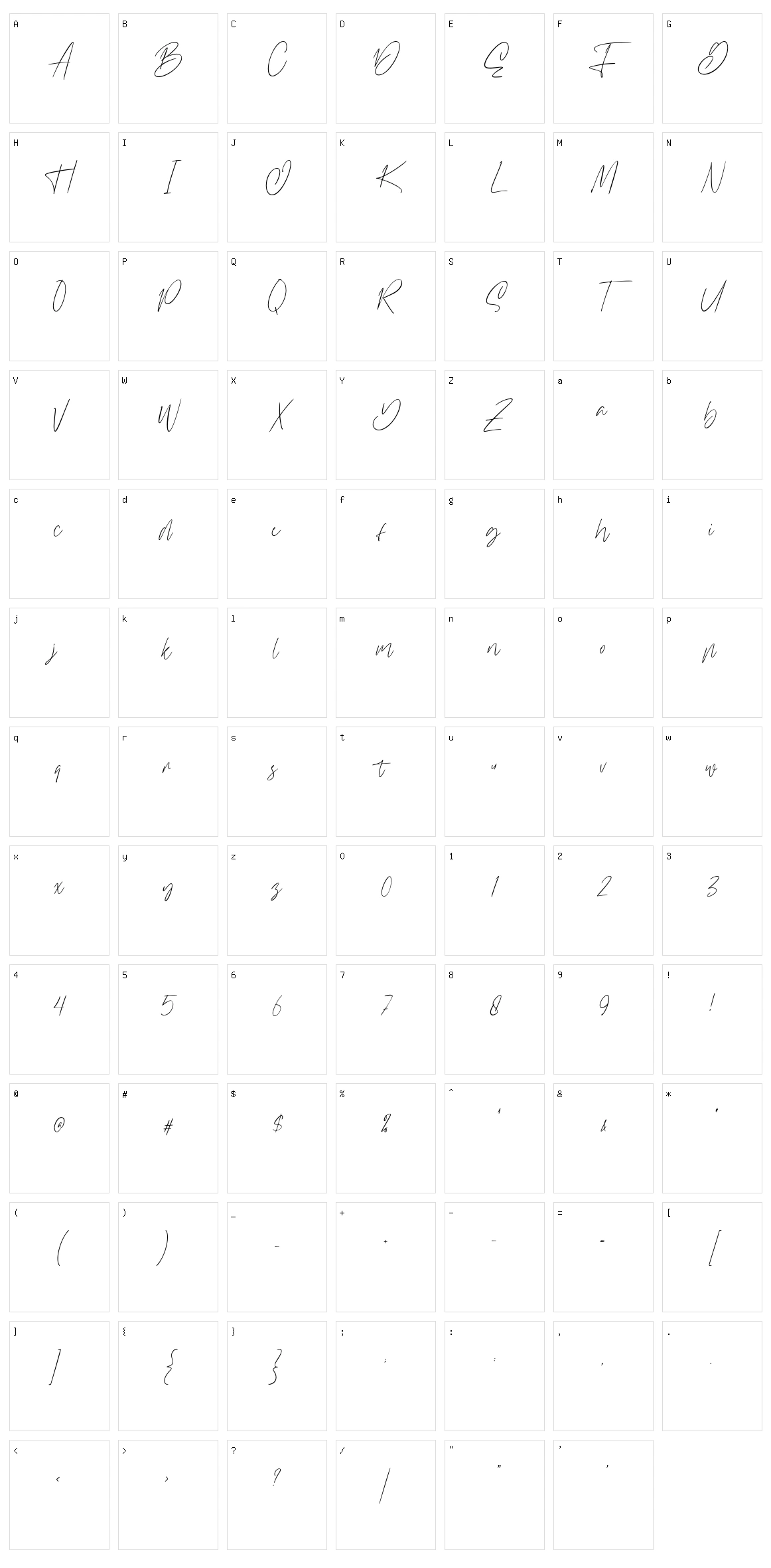 Williamson Character Set