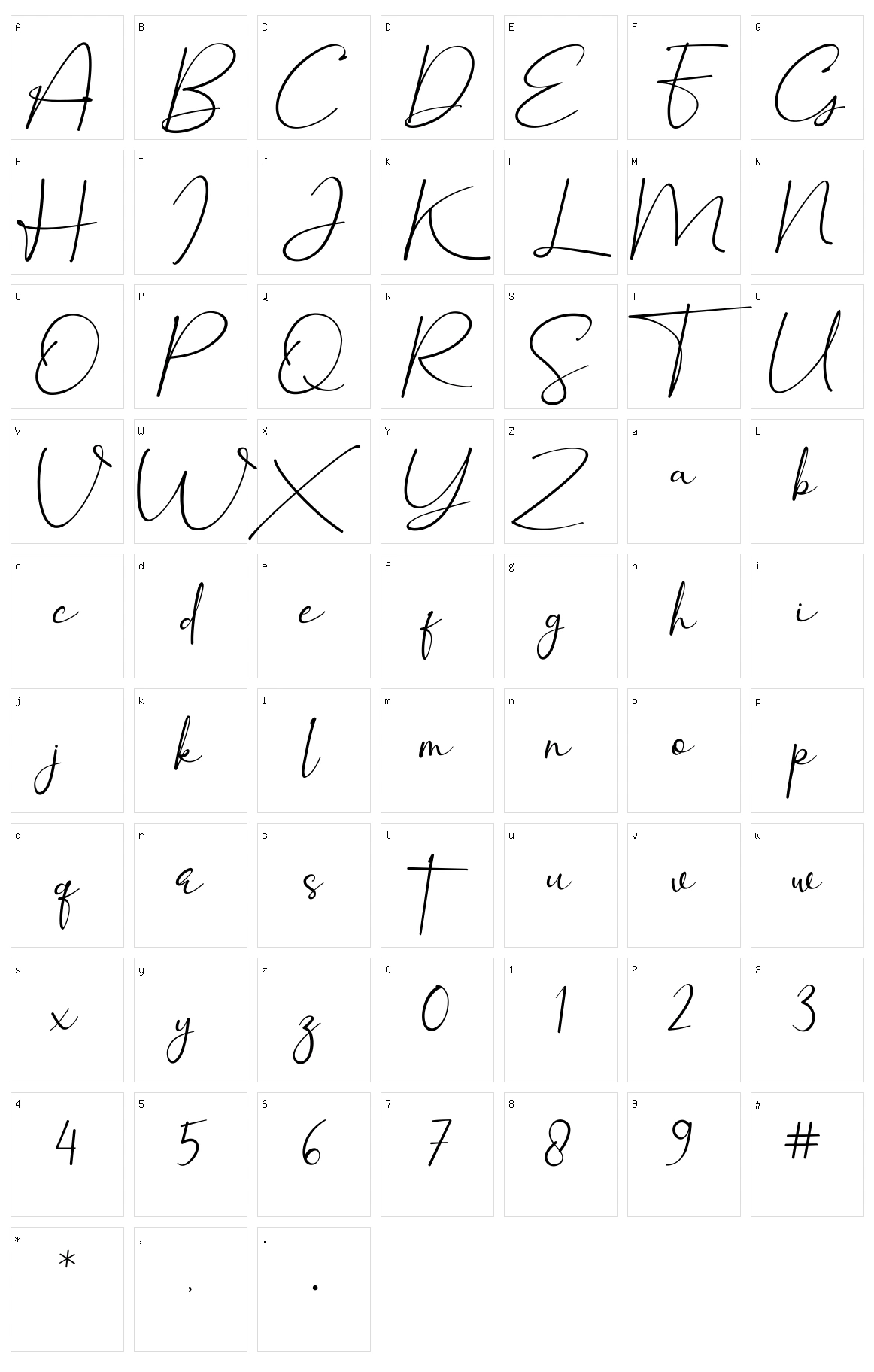 Winstyle Signature Character Set
