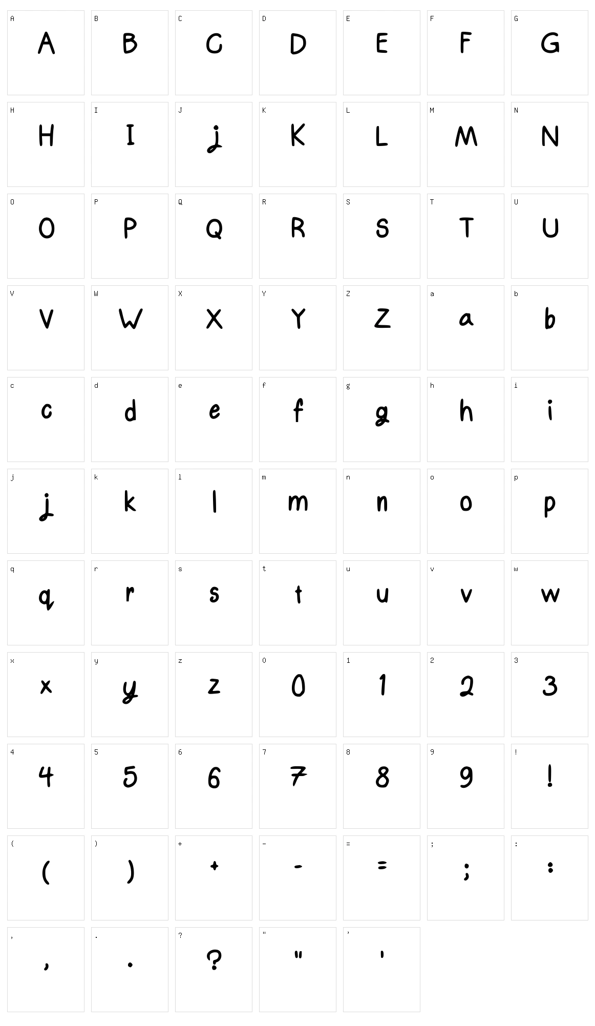 Witchi Character Set