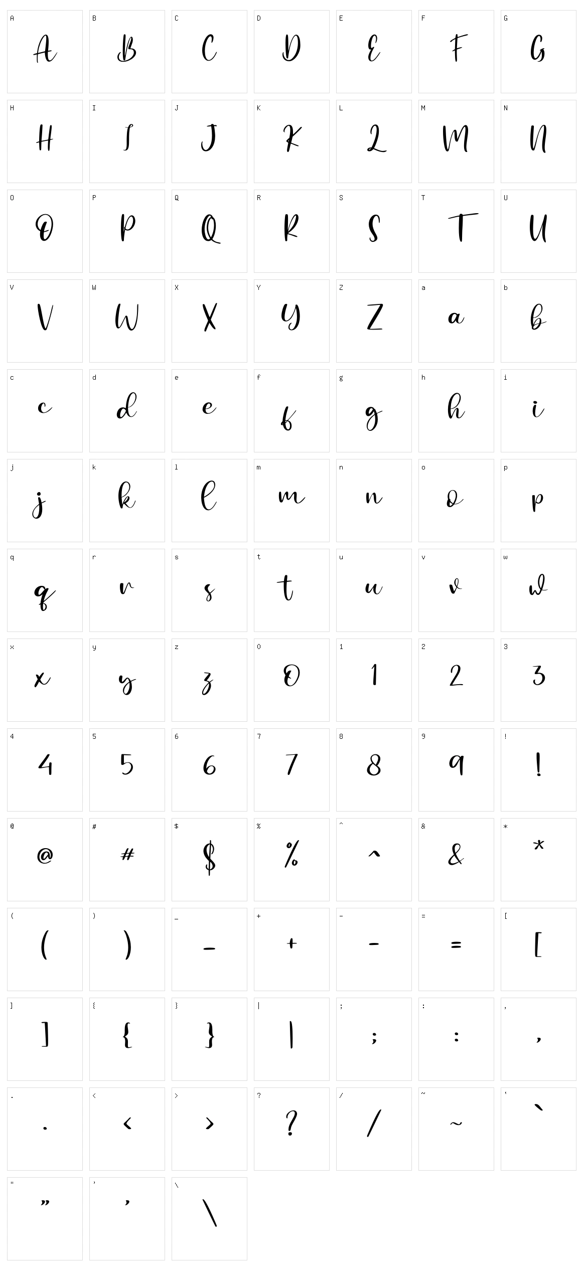 Withyou Character Set