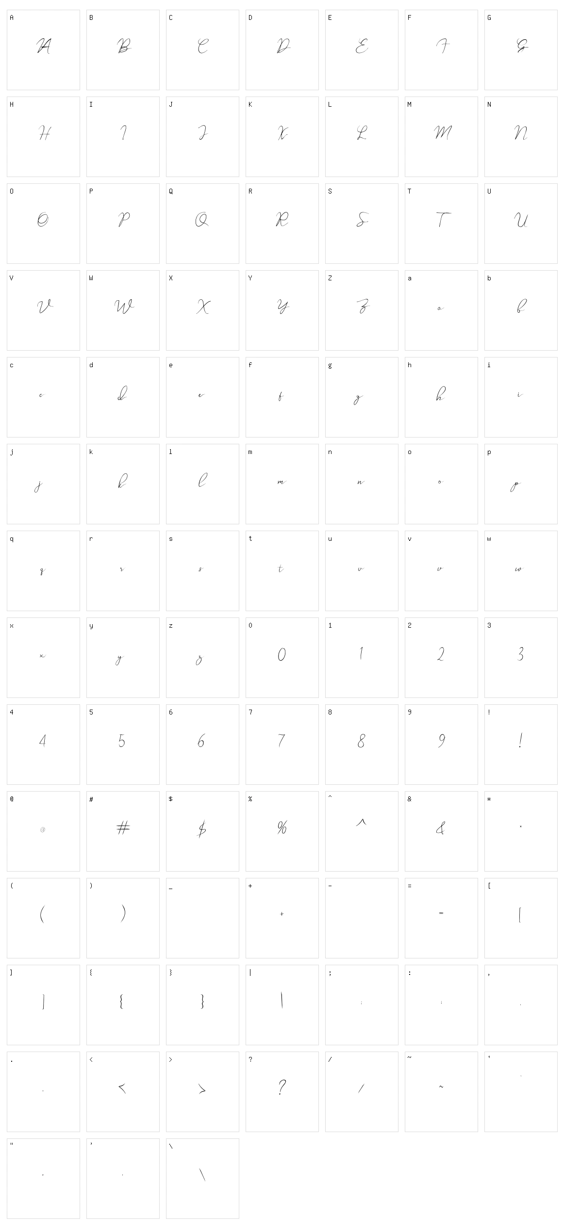 Wollaston Character Set