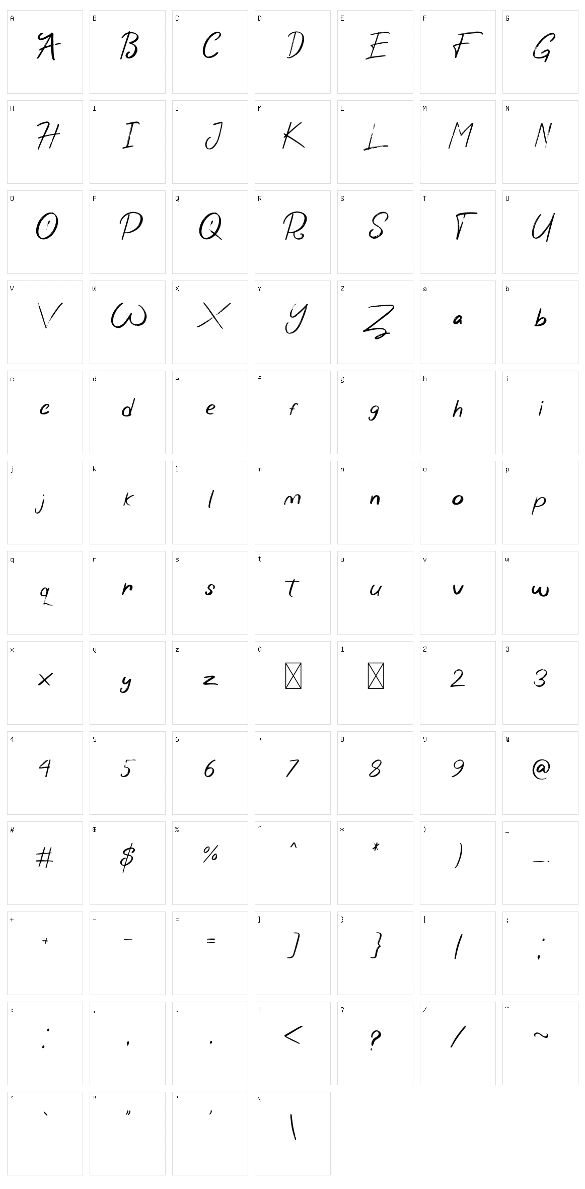 Wonder Scribble Character Set