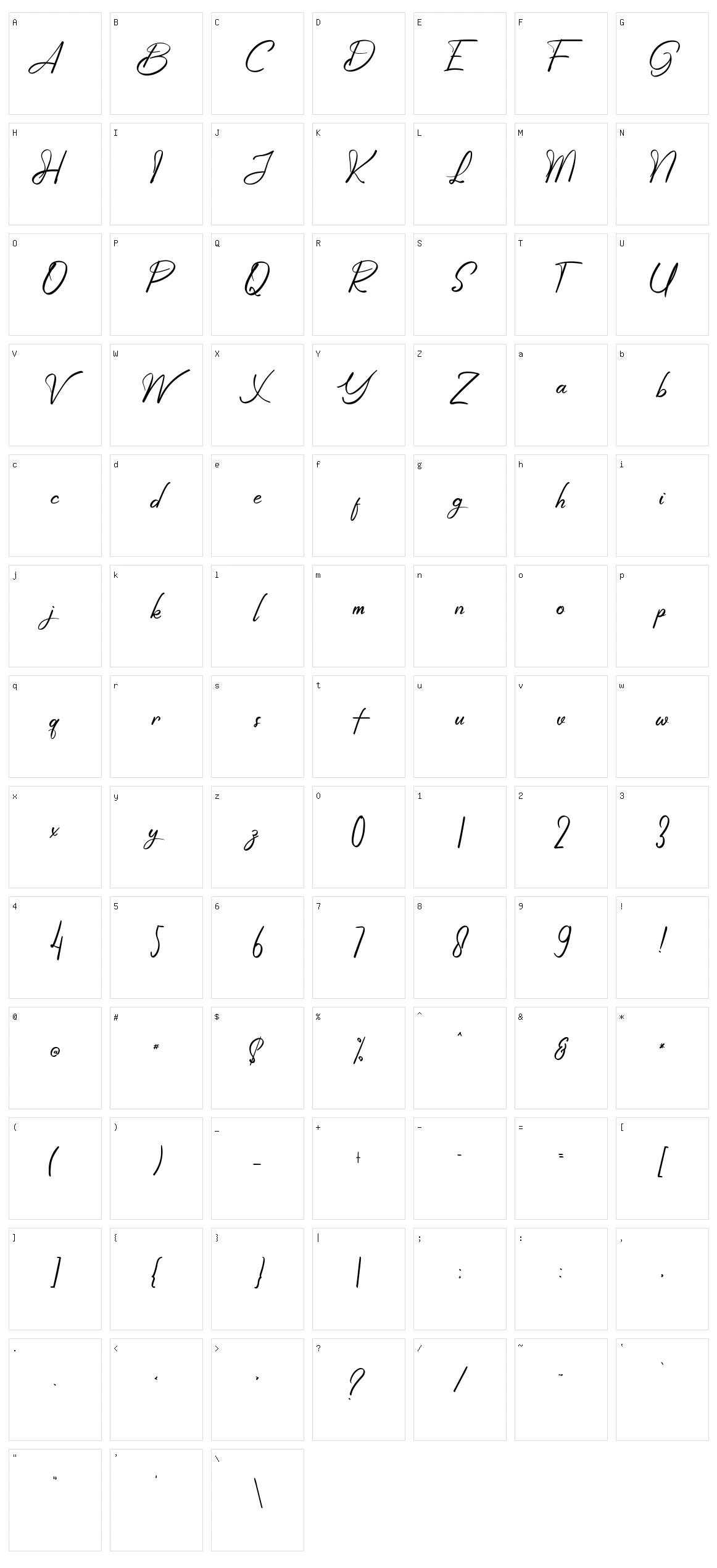 Wonderfuul Bewritten Character Set