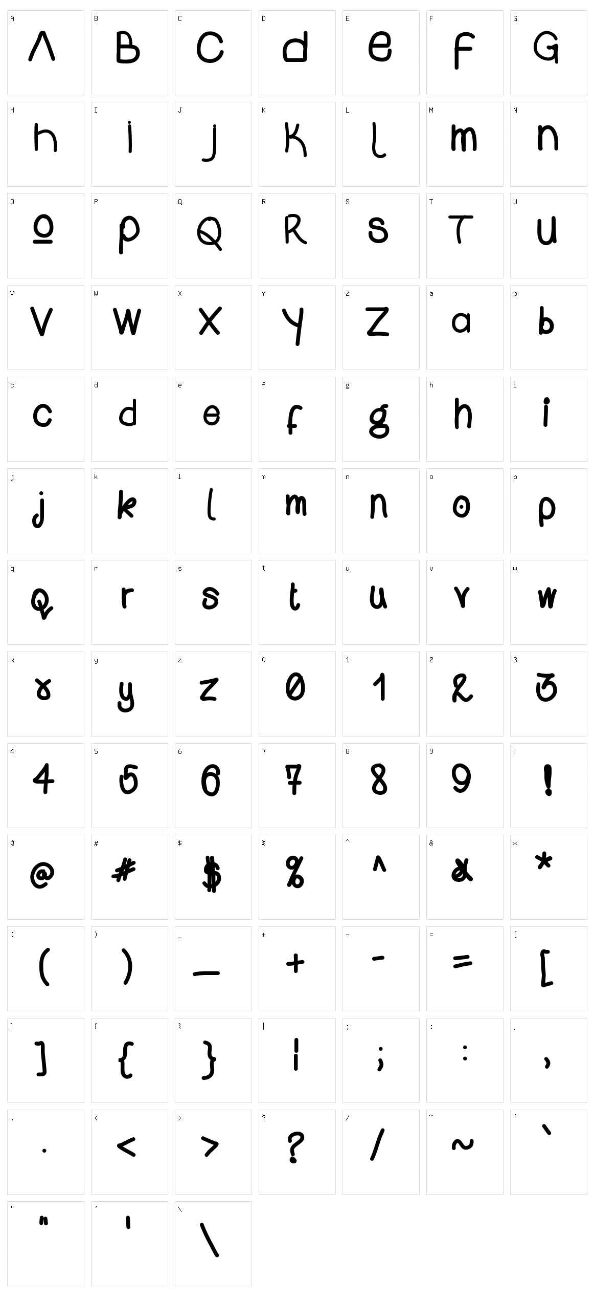 WS Open iPad Character Set