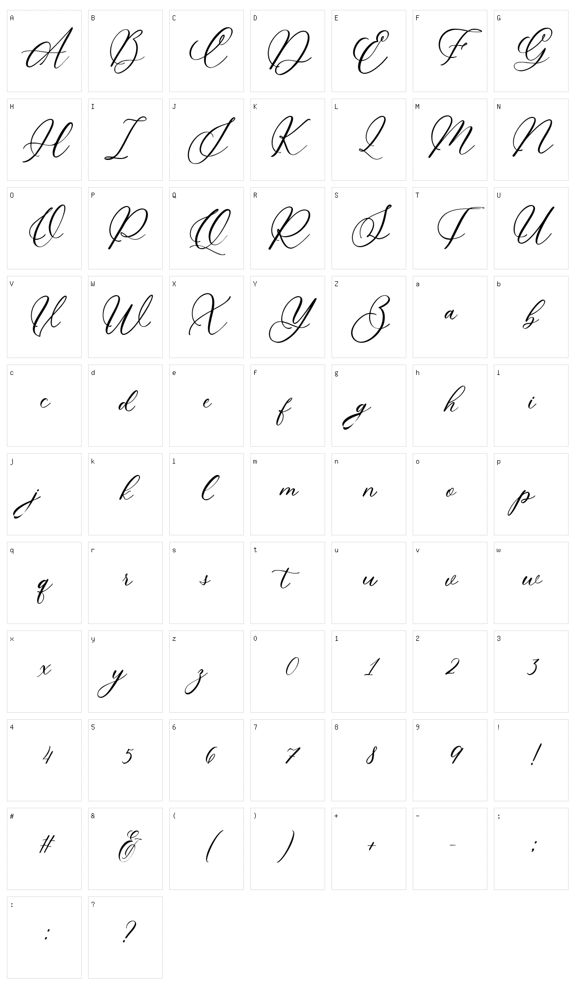 Wyattruly Character Set