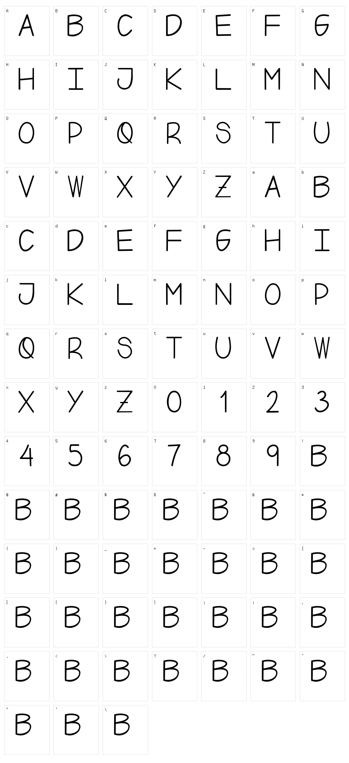 Xii Character Set