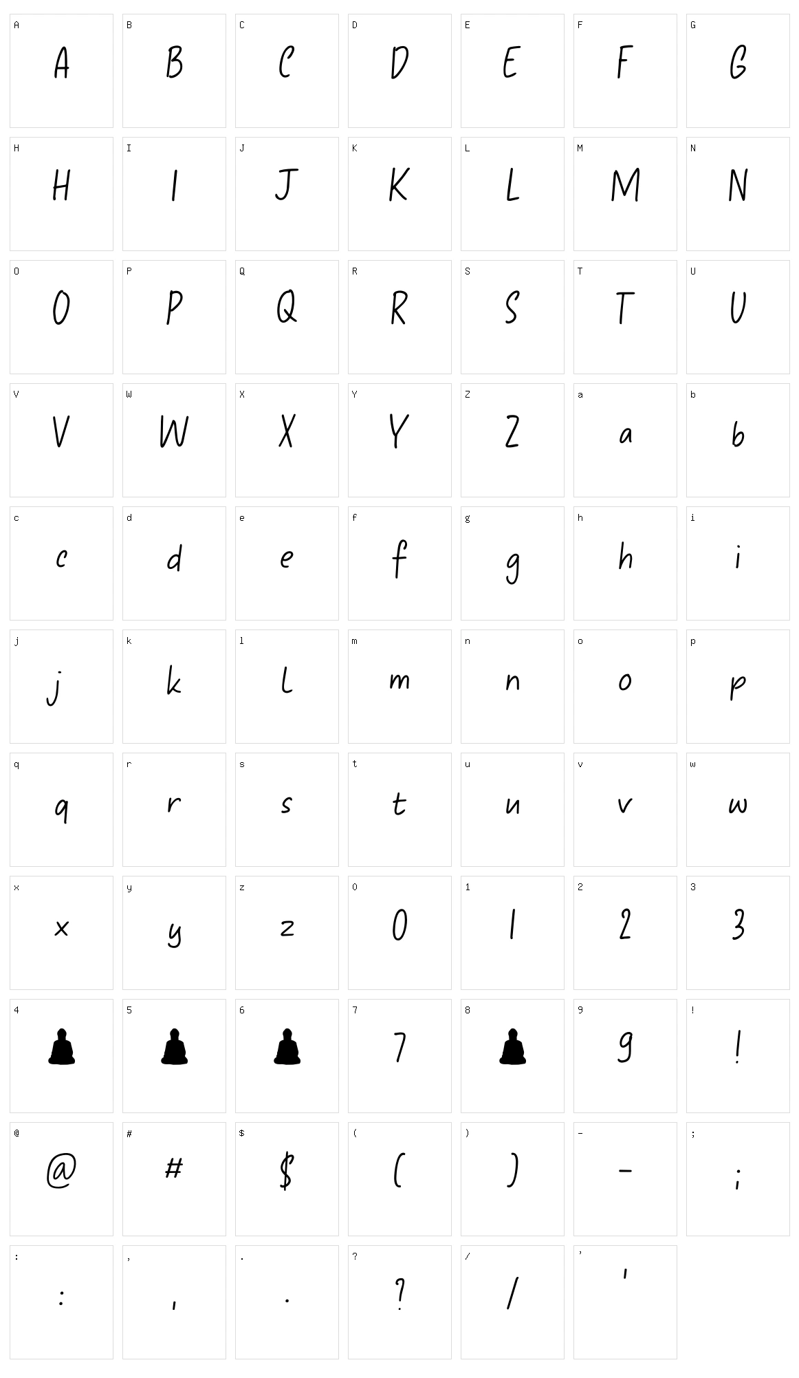 Yasuragi Character Set