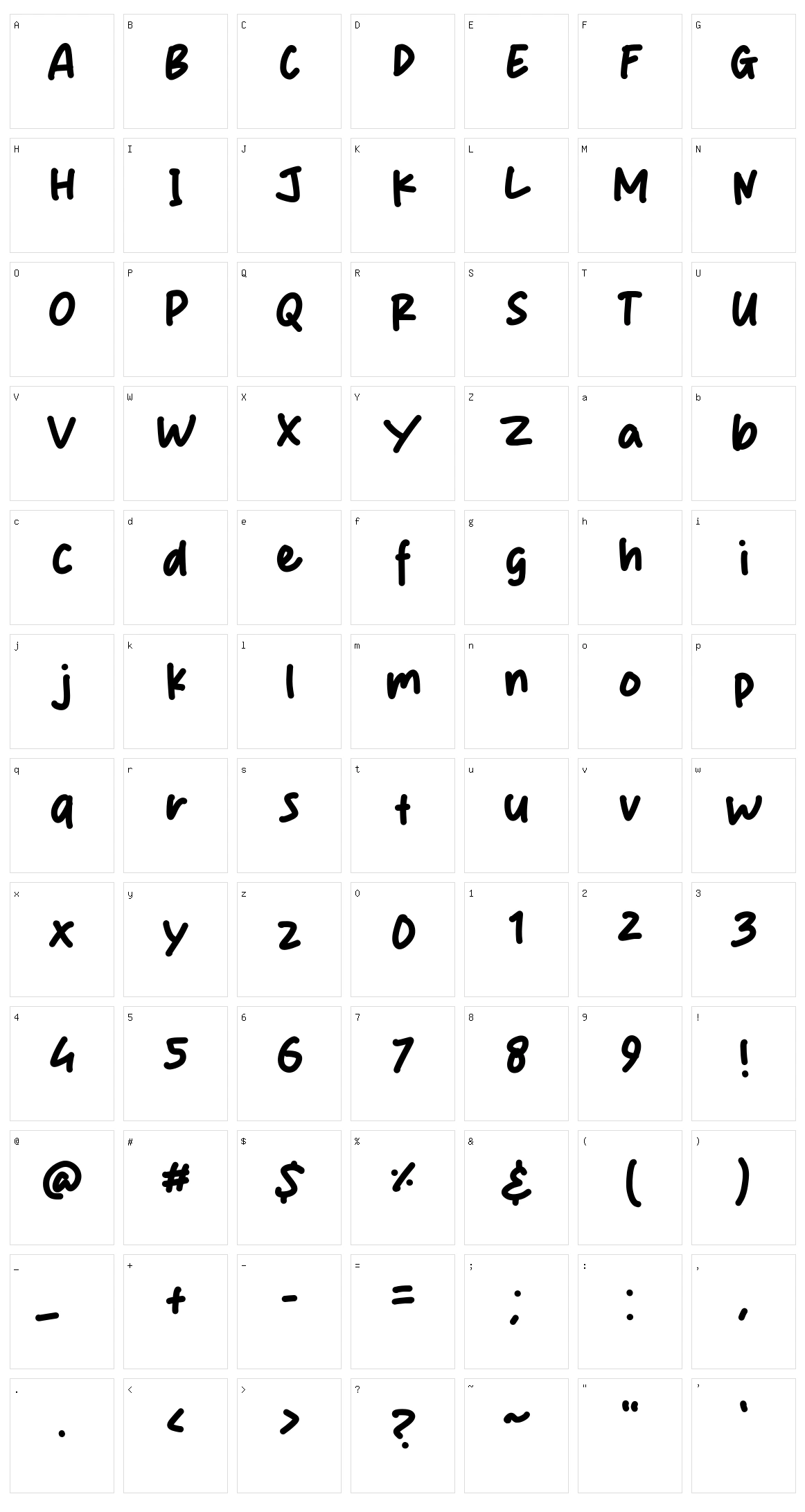 Yaum Smile Character Set