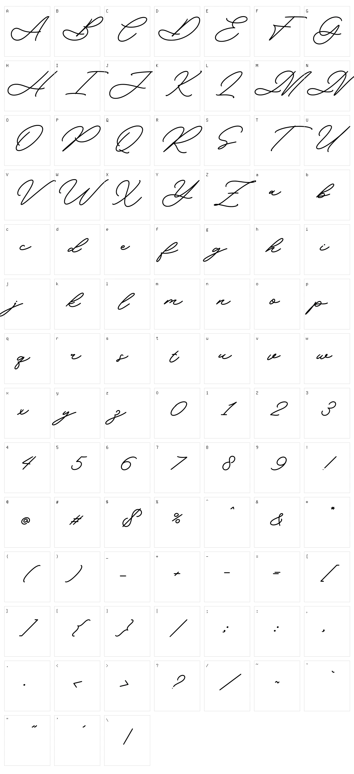 Yearlong Character Set