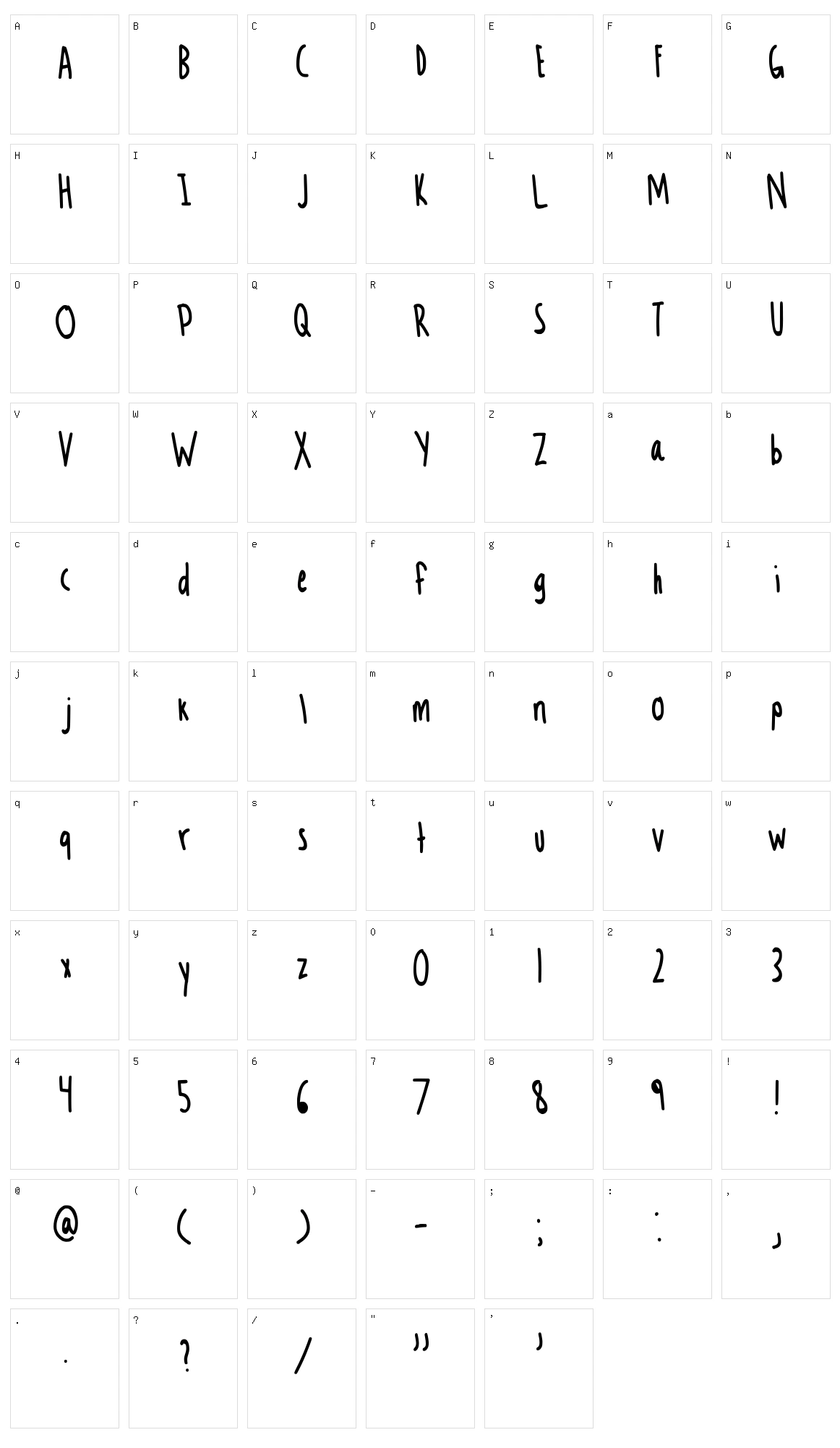Yeet Character Set