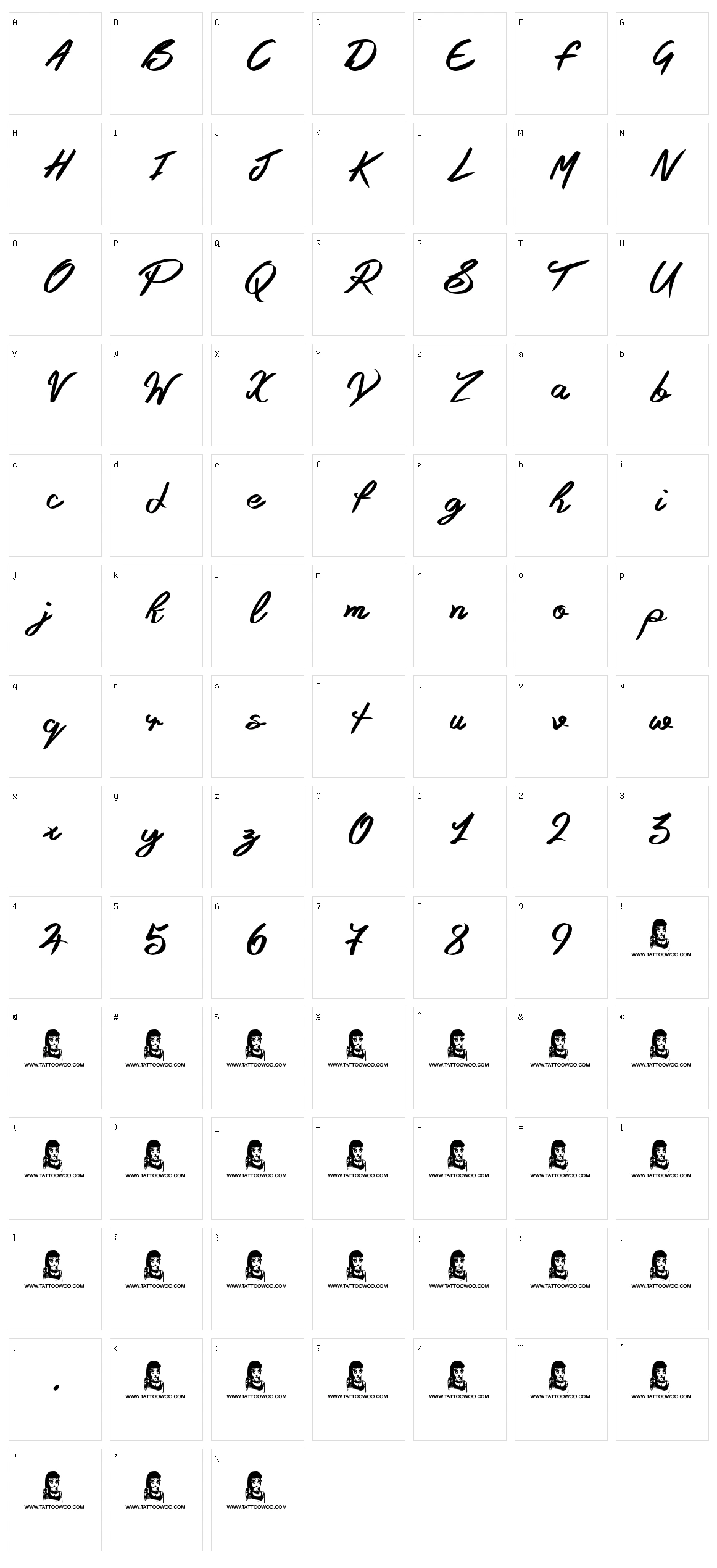 Yellow Rose Character Set