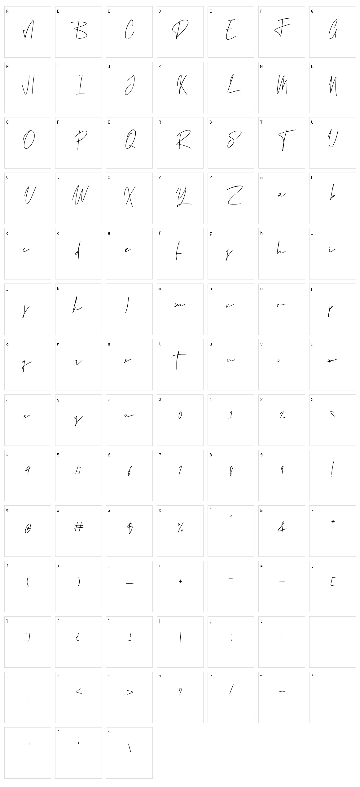 Yokohama Character Set