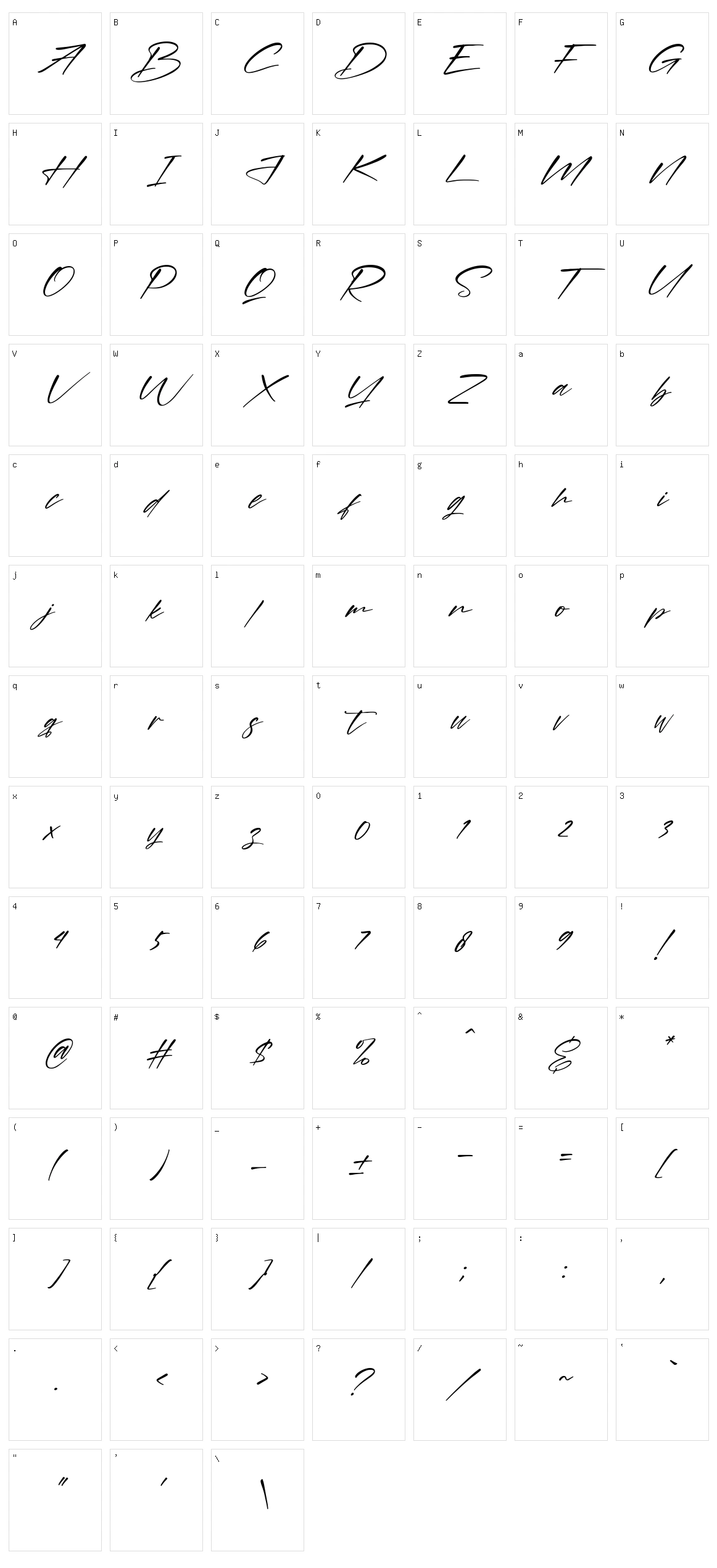 Young Generation Character Set