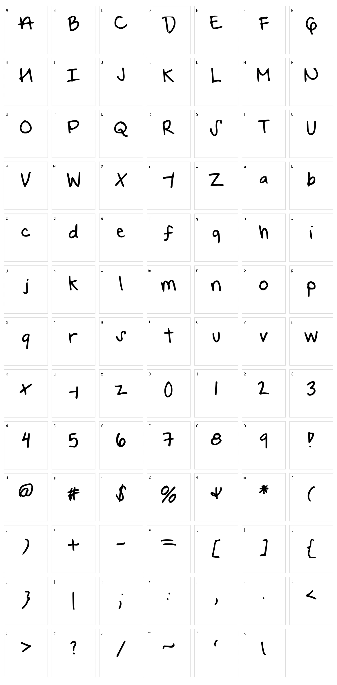Your Forever Character Set
