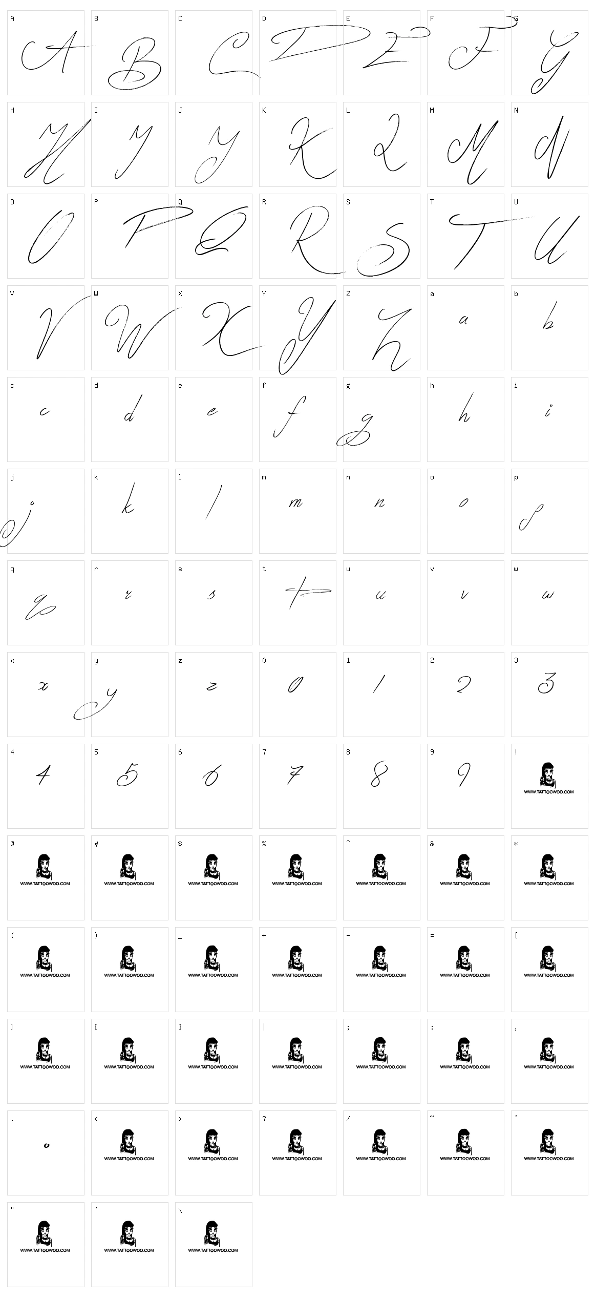 Zentaiges Character Set