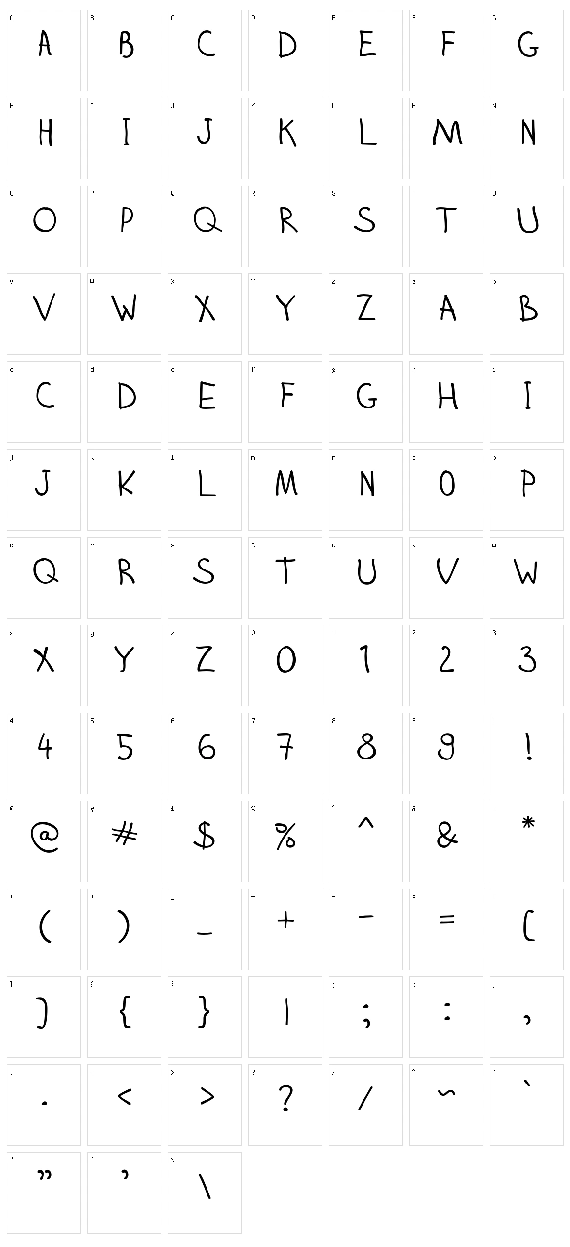 Zhizn Character Set