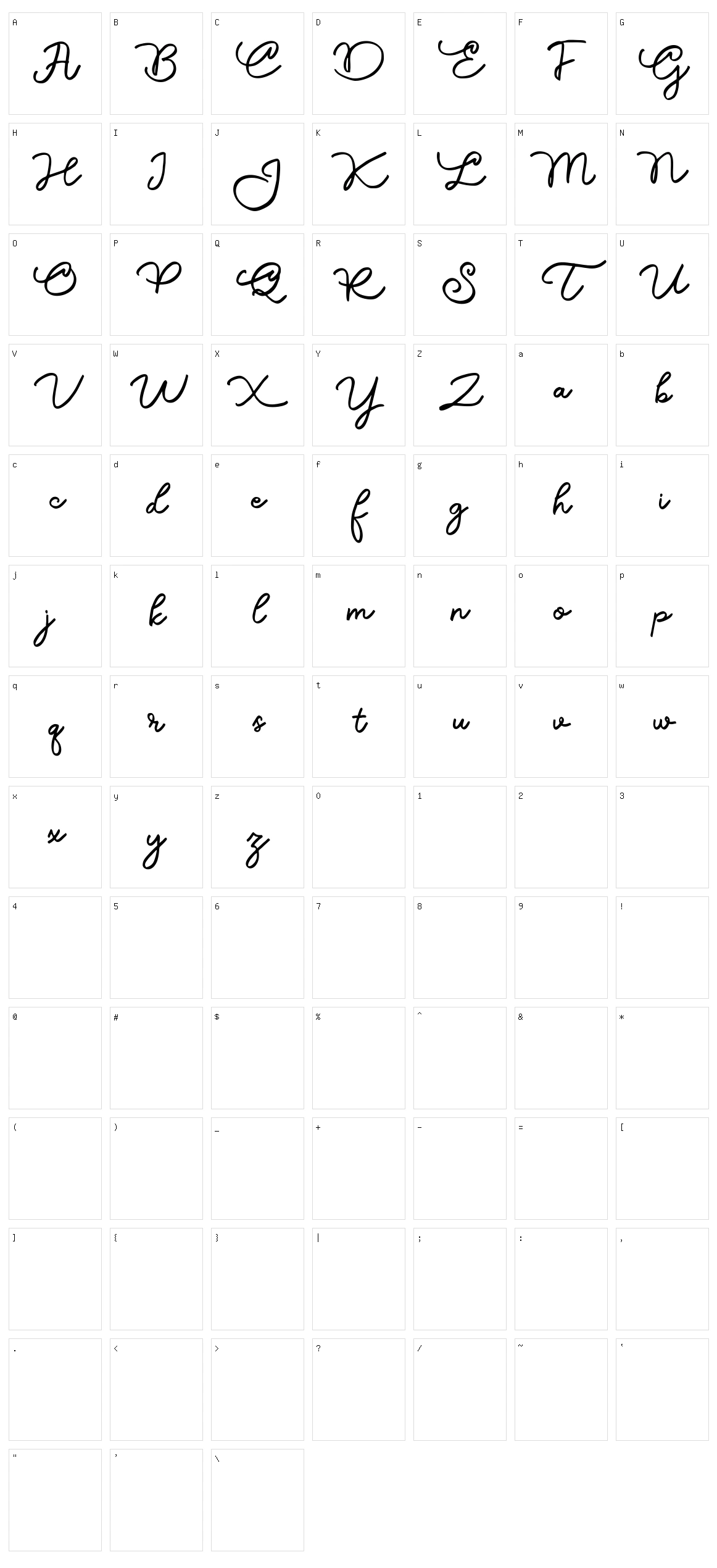 Zillion Character Set