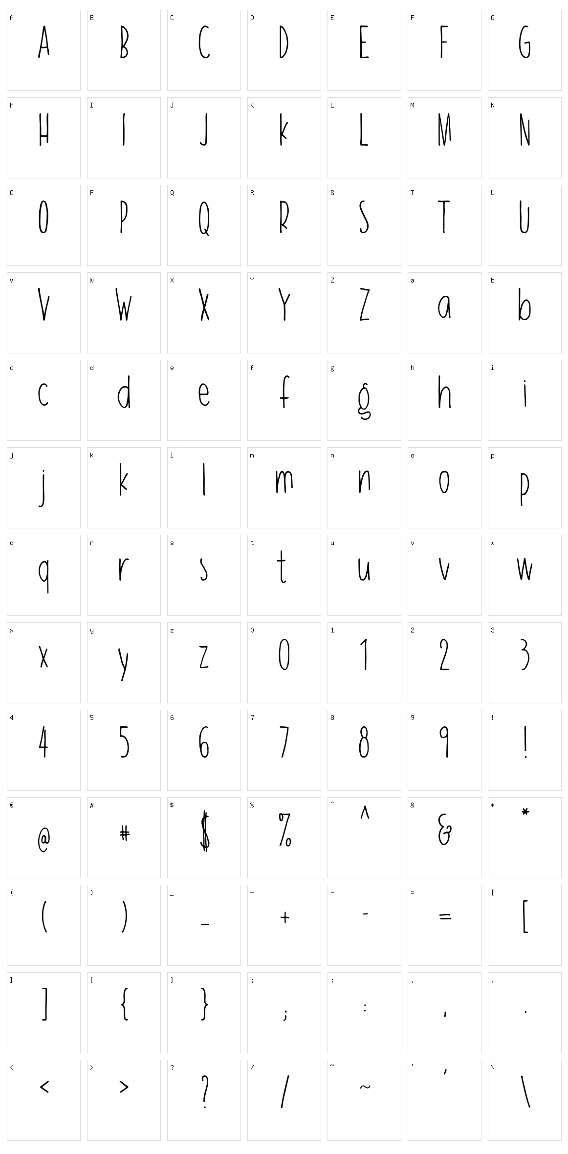 Zion Character Set