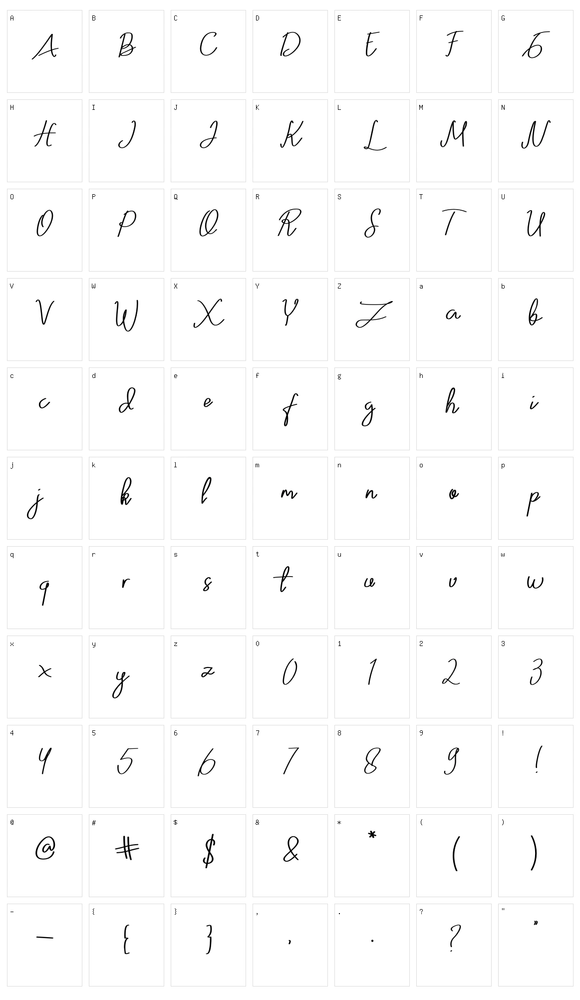 Zumattan Character Set