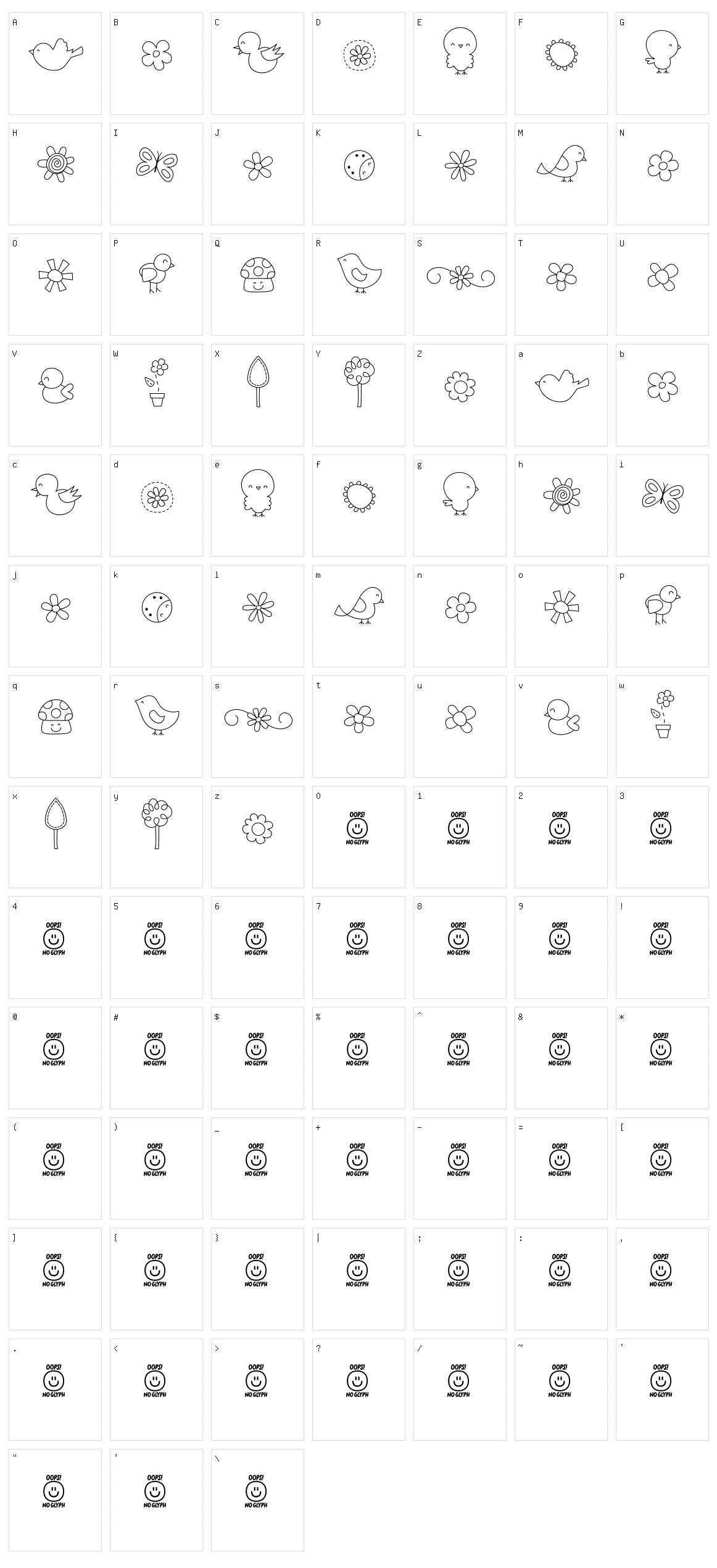MTF Sweet Dings Nature Character Set