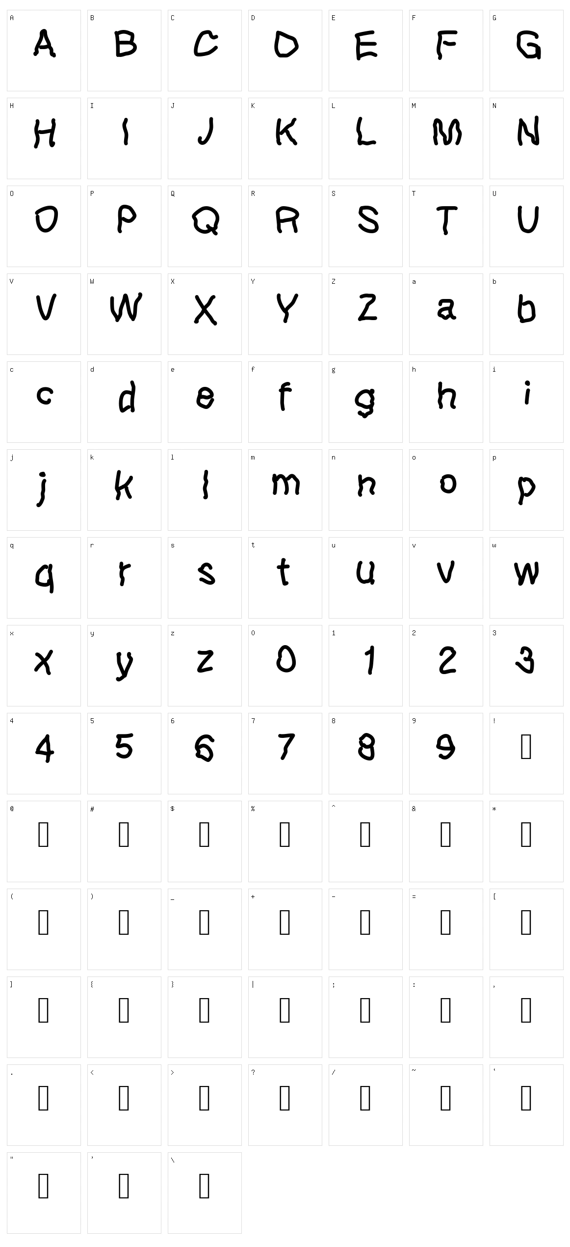 Left Hand Kids Character Set