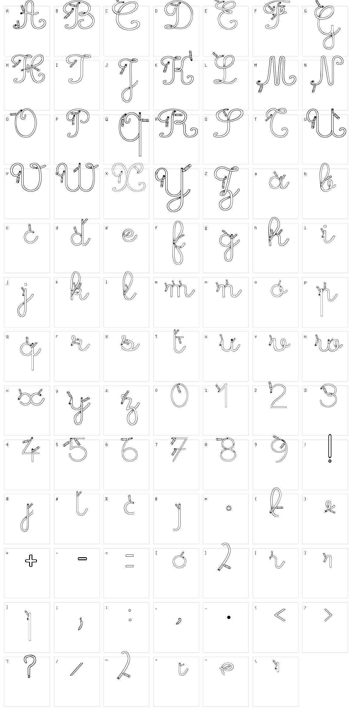 Maternellecolor Creuse Character Set