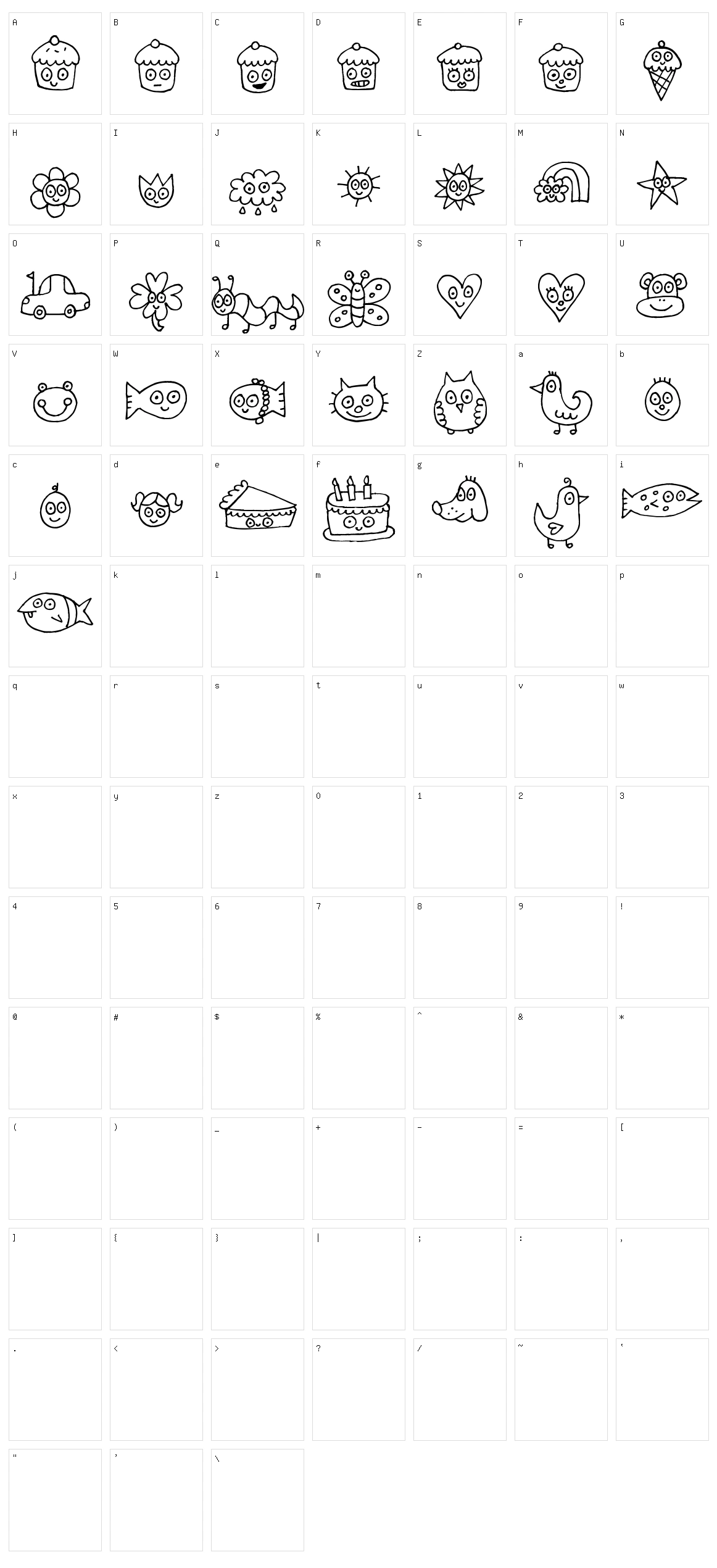 Pea Jelene's Doodles Character Set