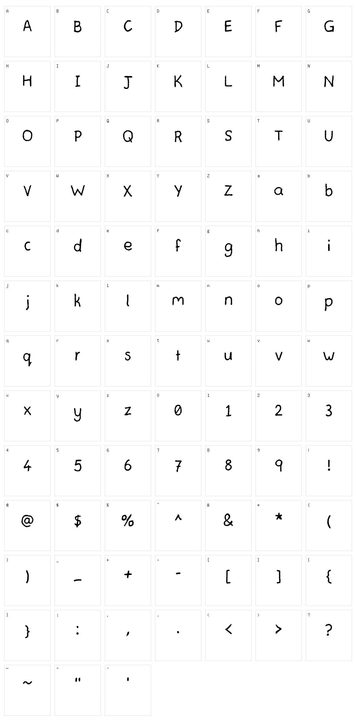 Teachers Student Character Set