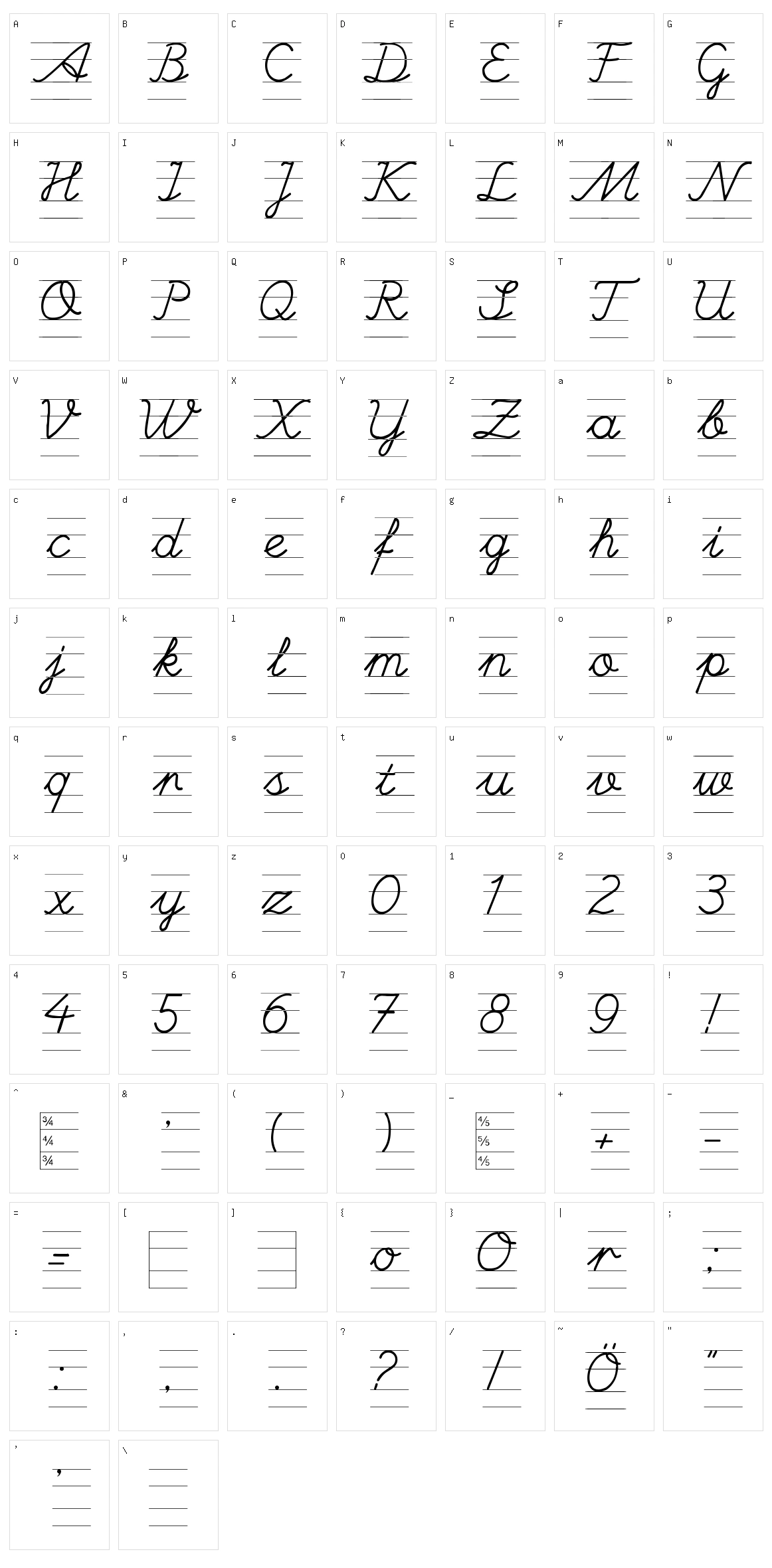 UlusalOkul.Com ?izgili Character Set