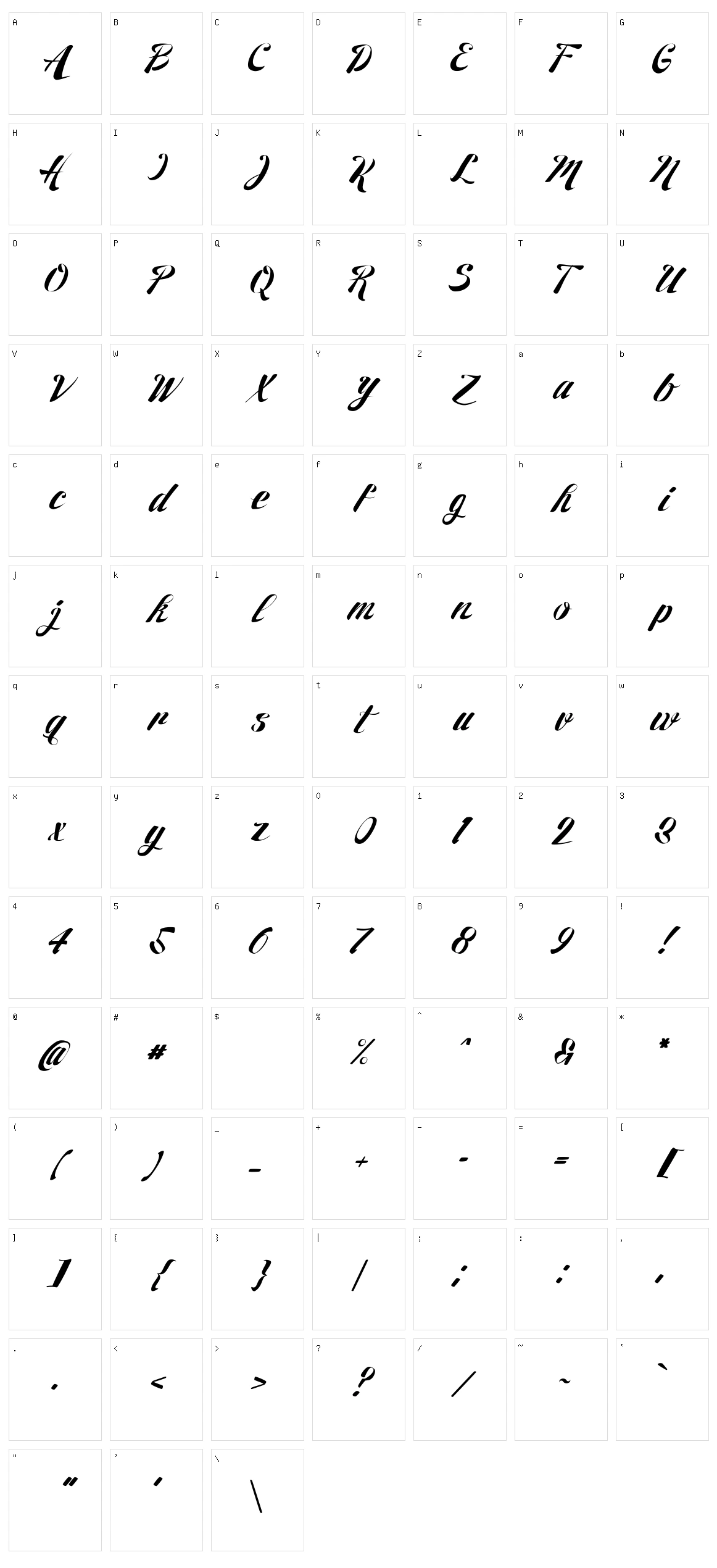 27th RPS Character Set