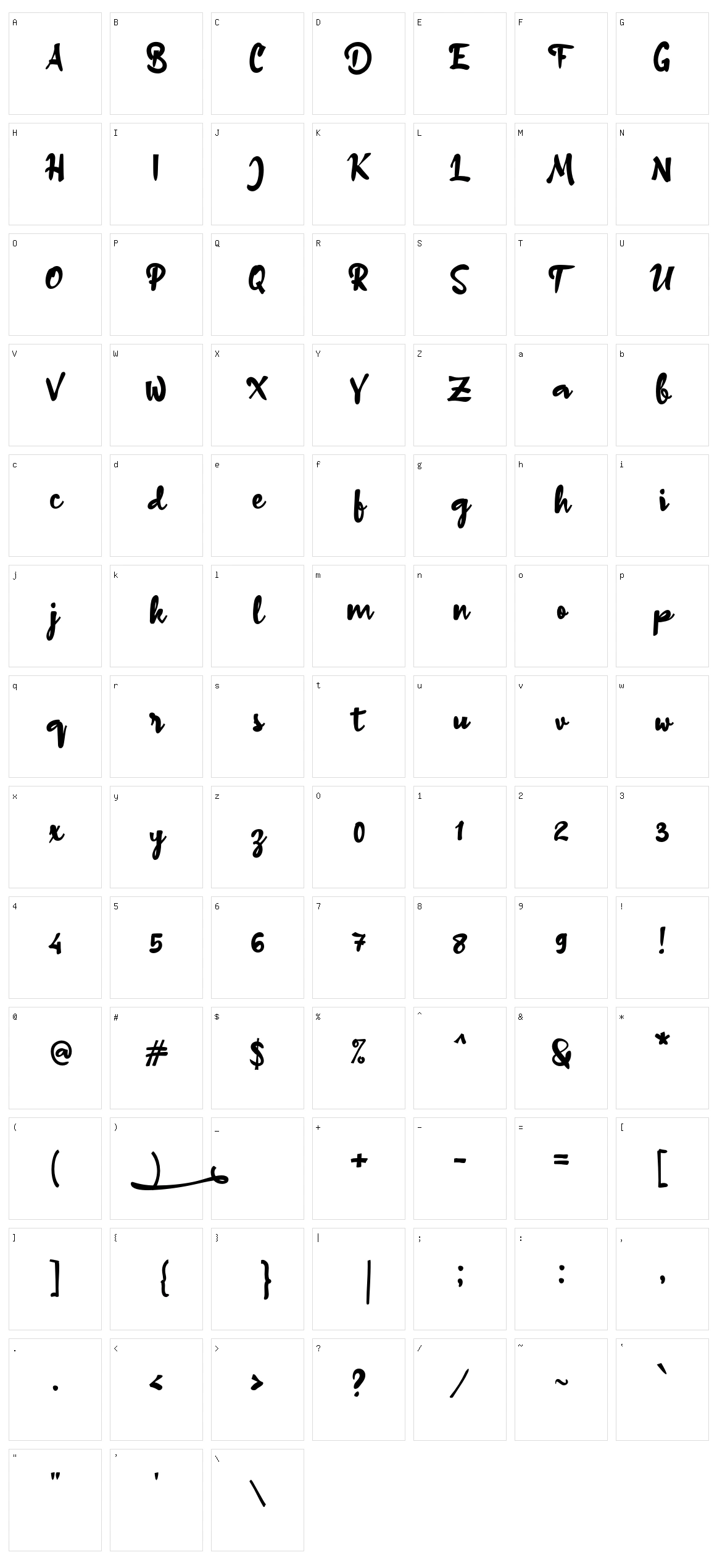 A Adelfa Character Set