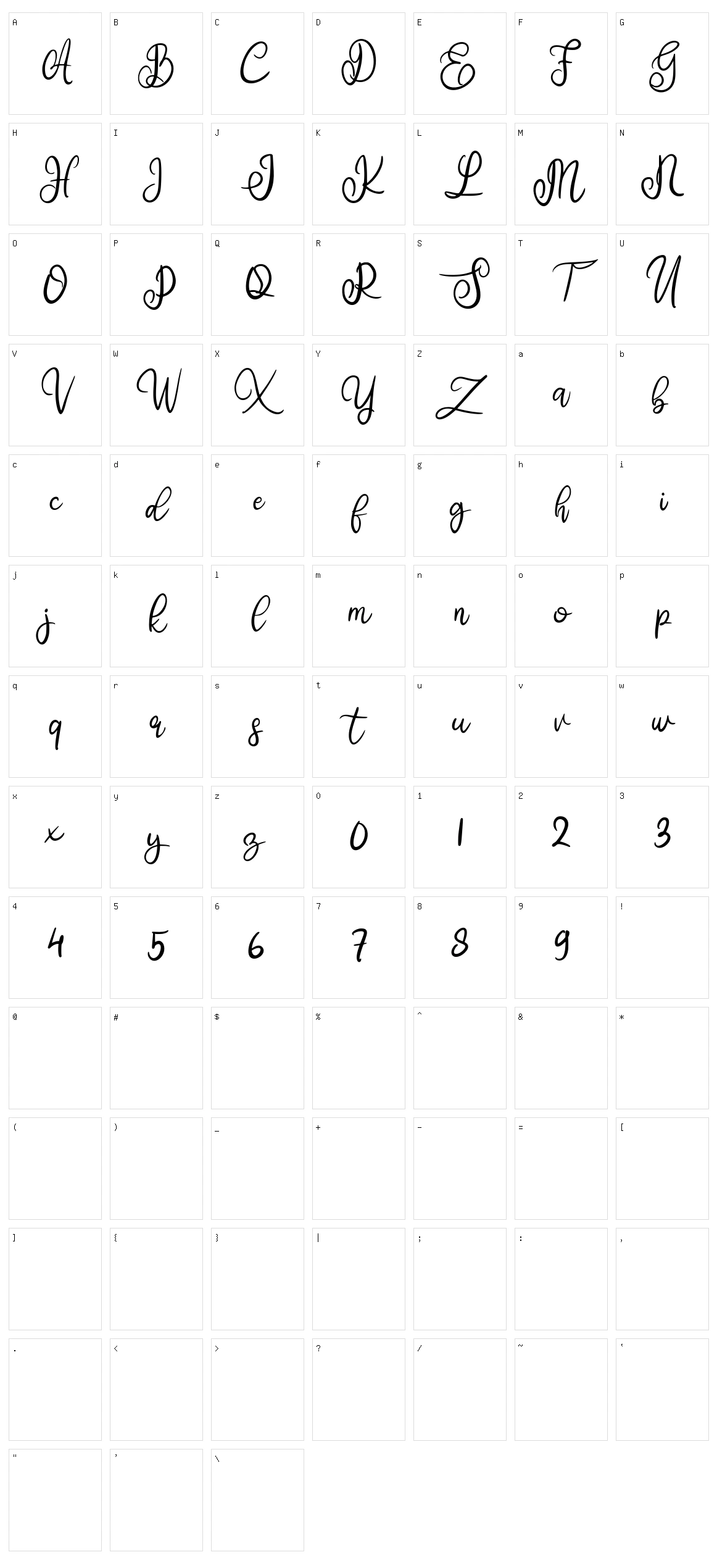 Abila Character Set