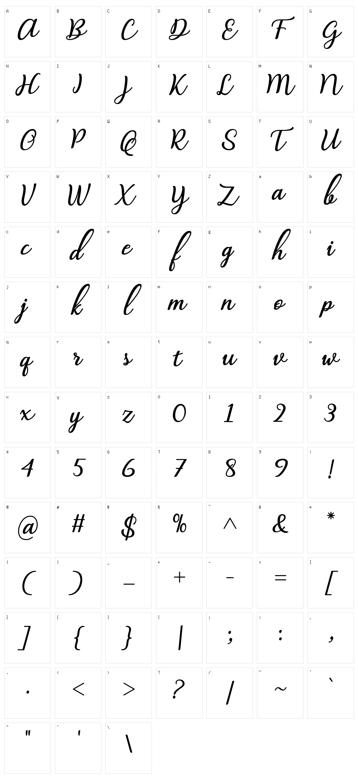 Abilya Character Set