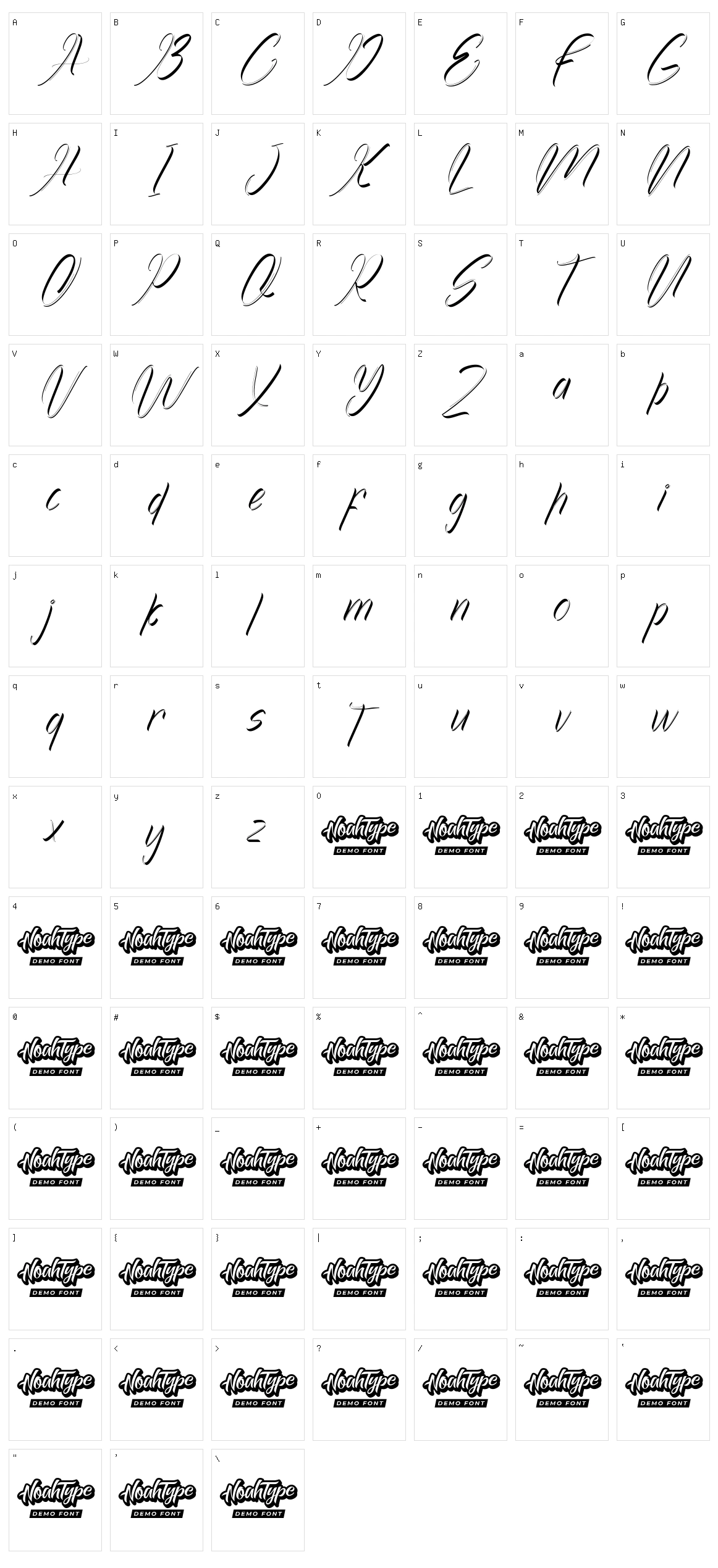 Achilleas Character Set
