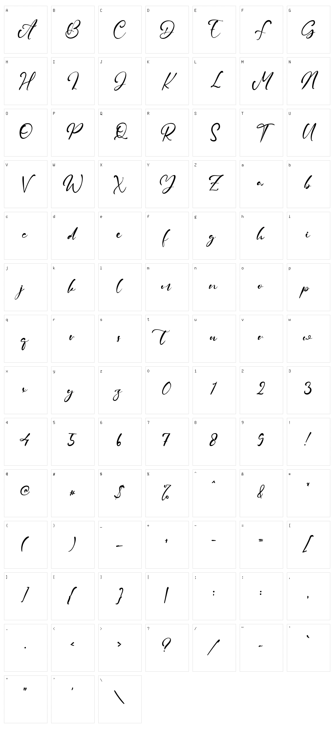 Adam Samuel Character Set