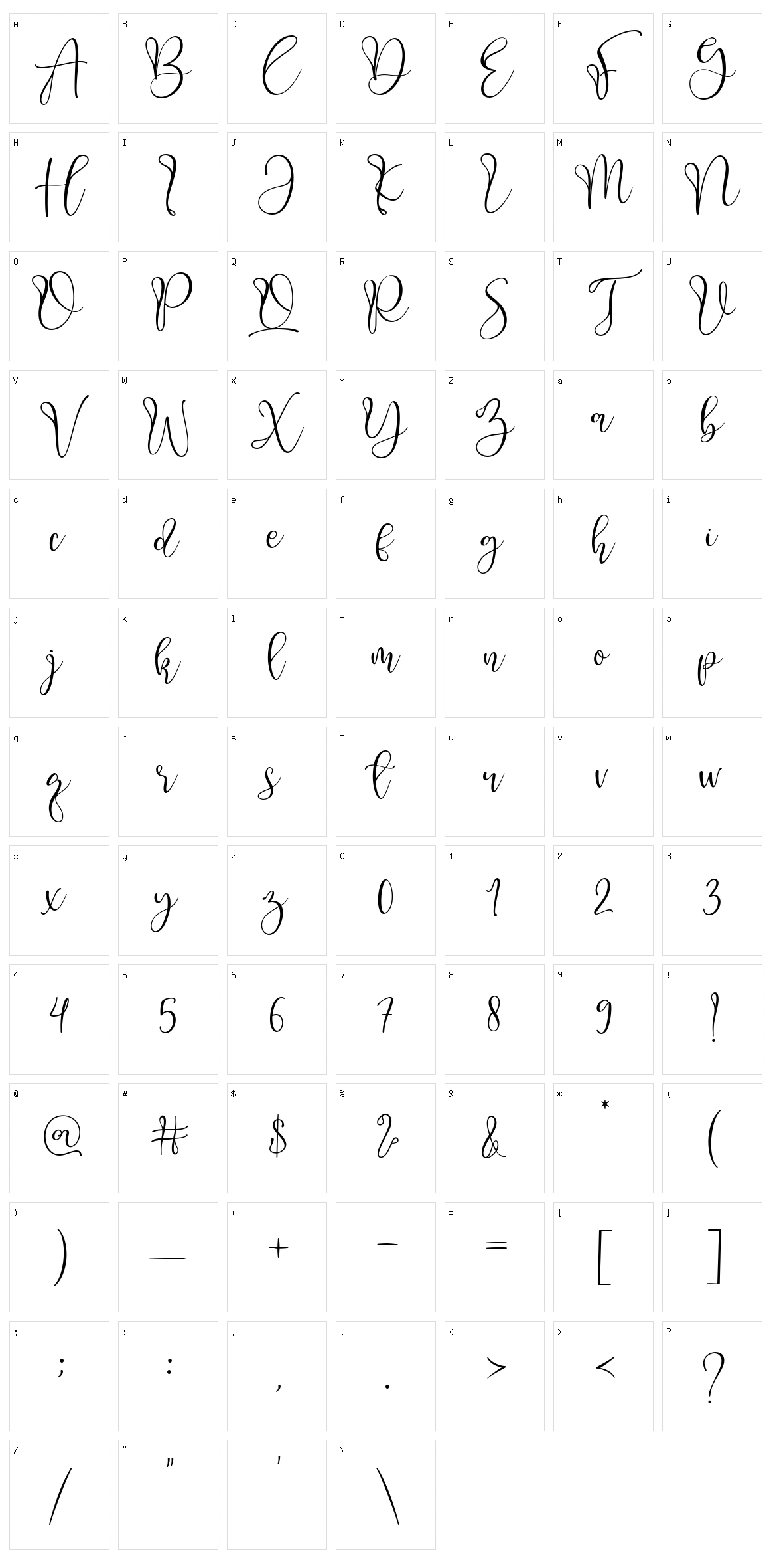 Adsila Character Set