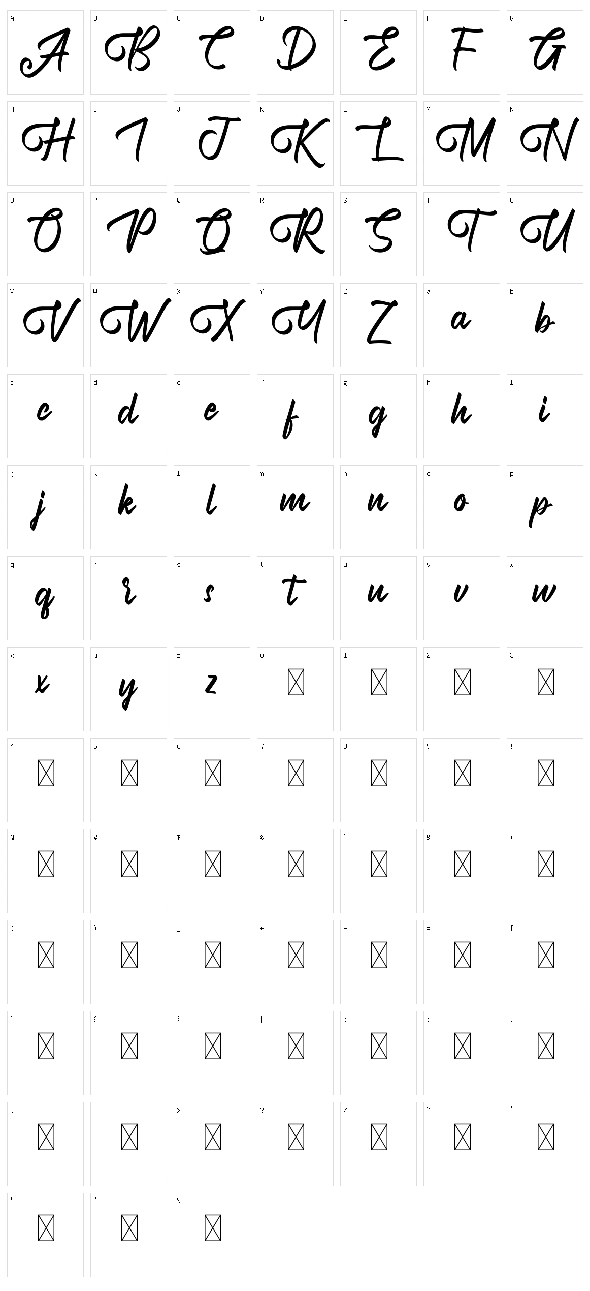 Adventium Character Set