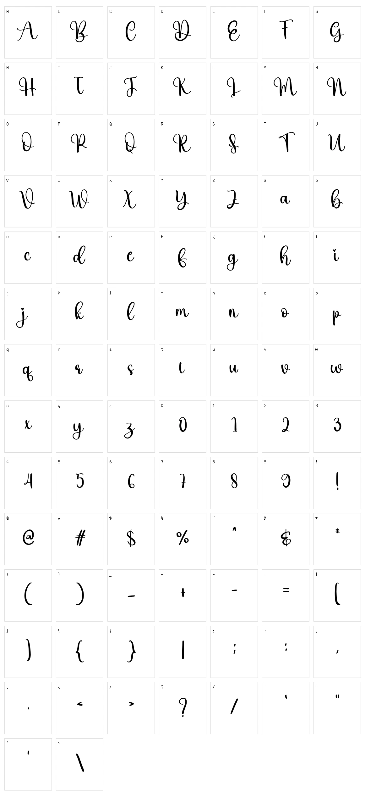 Afro Character Set