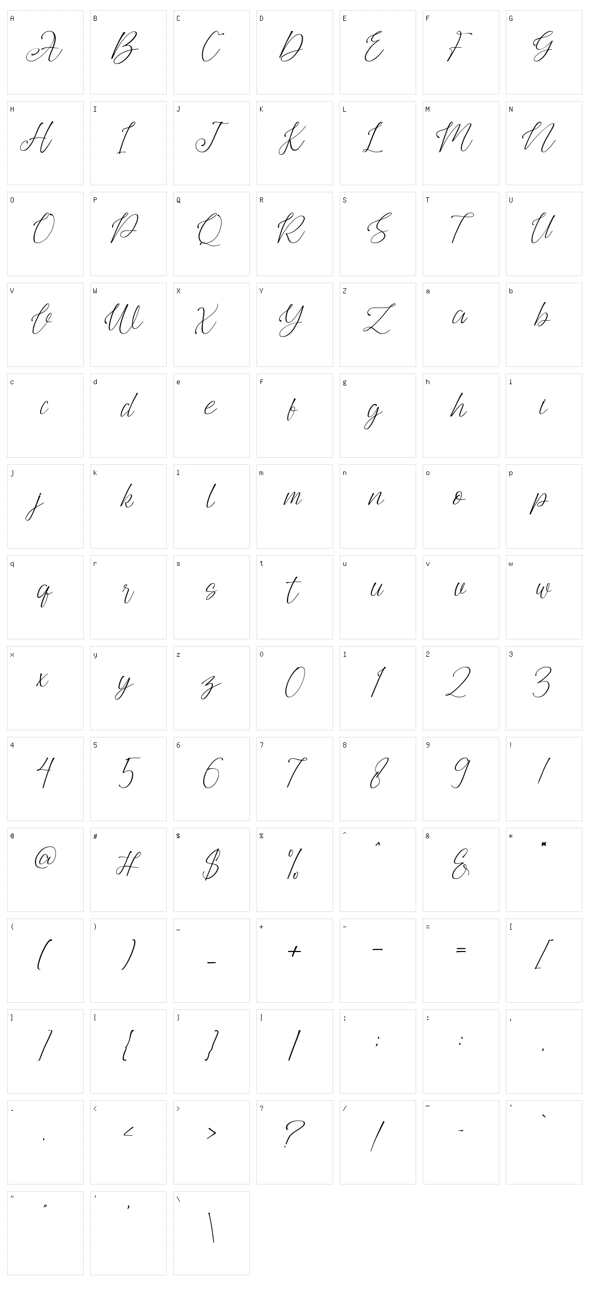 Agus Hasny Character Set