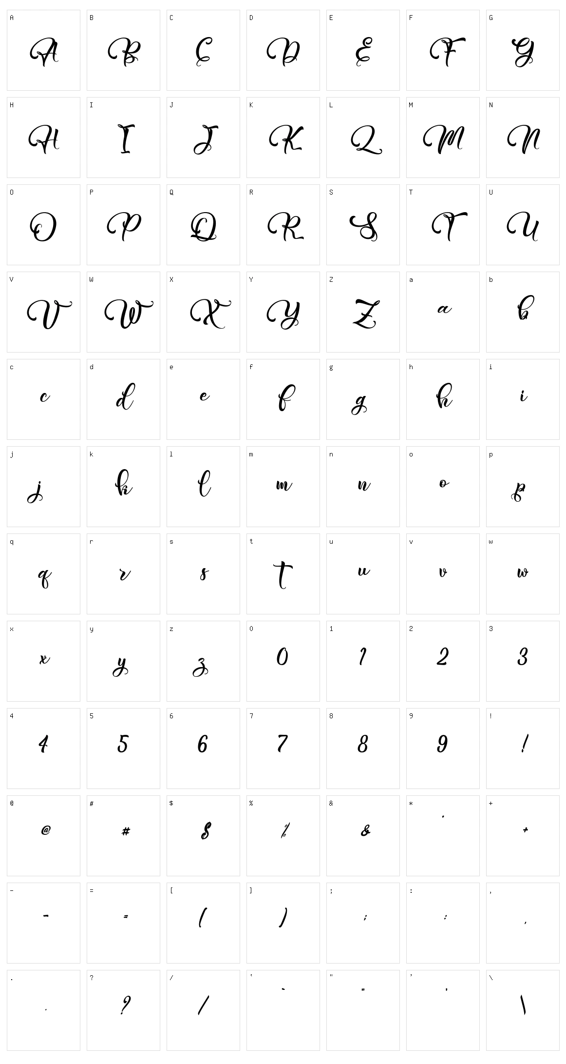 Ahatar Character Set
