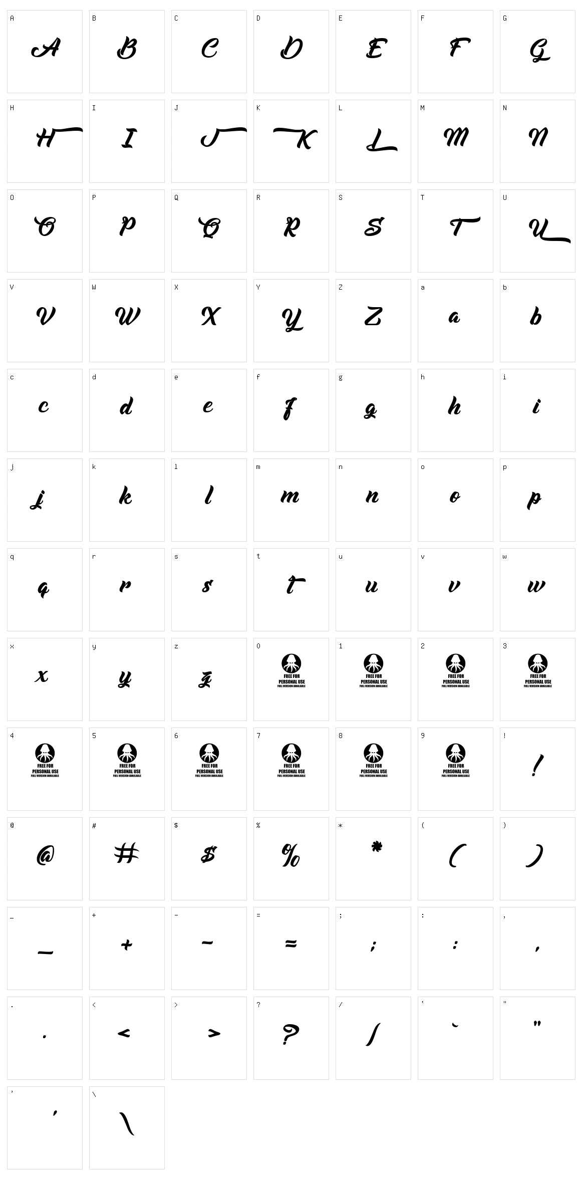 Alb?ndigas Character Set